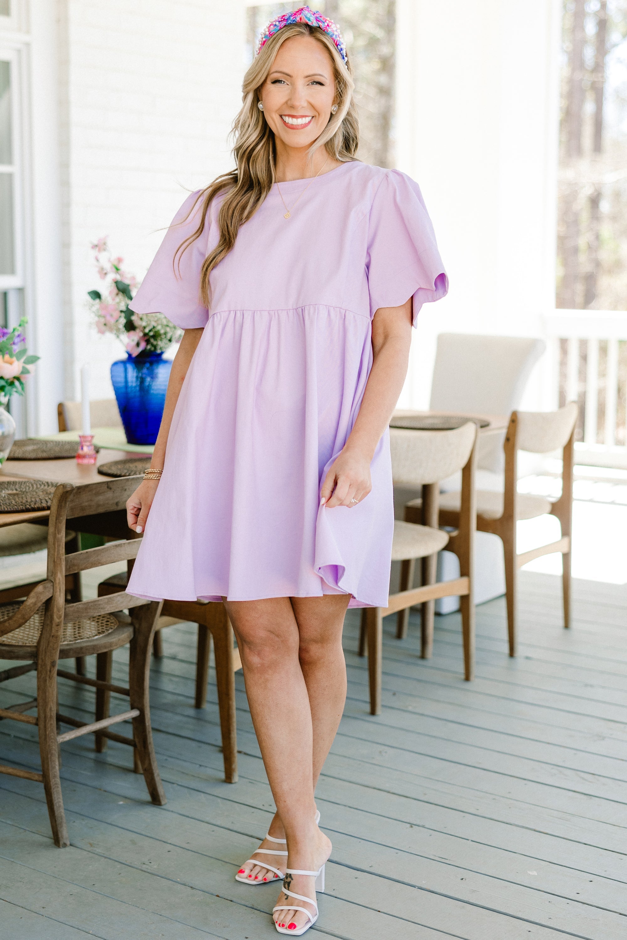 Sweet New Days Dress, Lilac