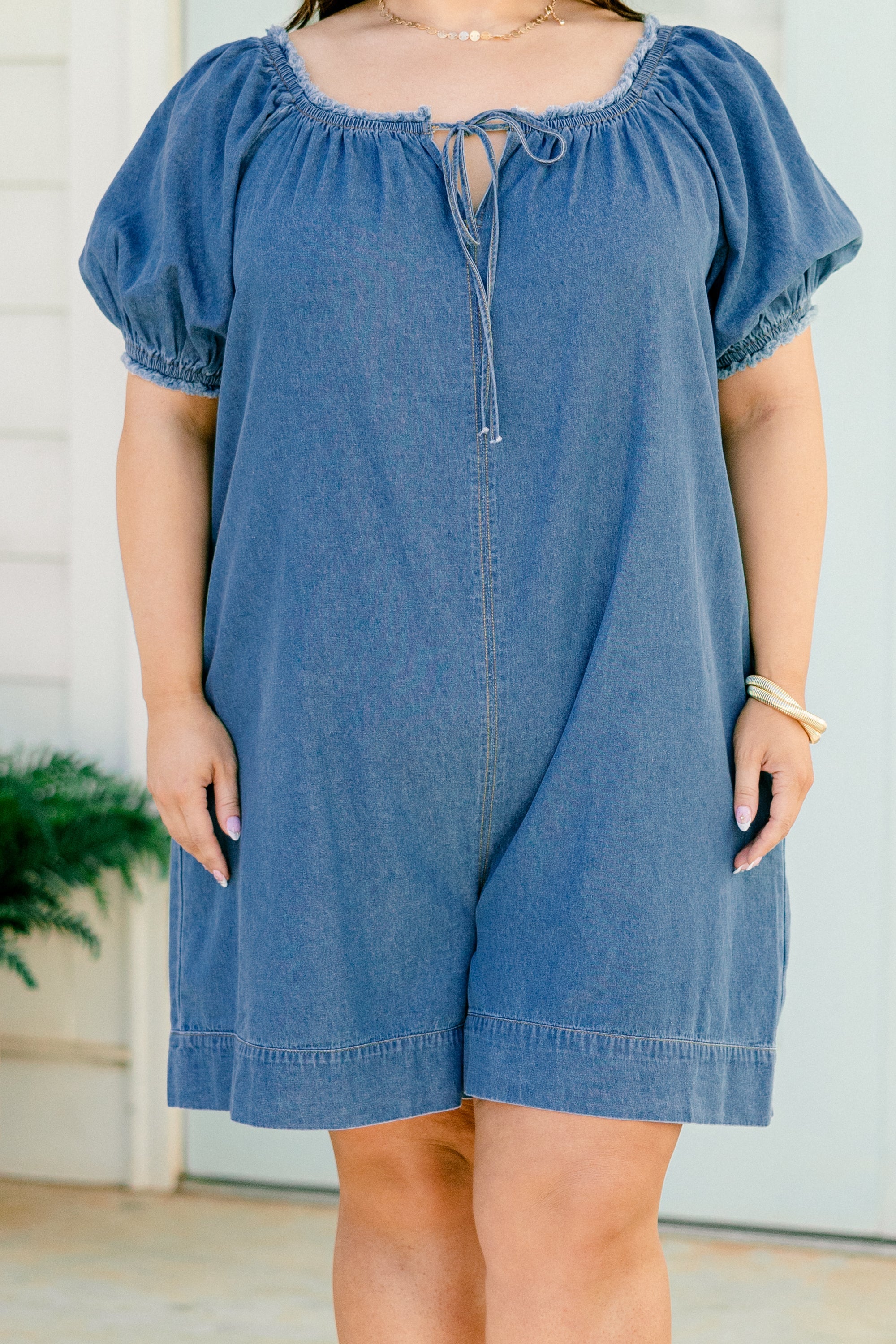 Sweet Nothings Romper, Blue