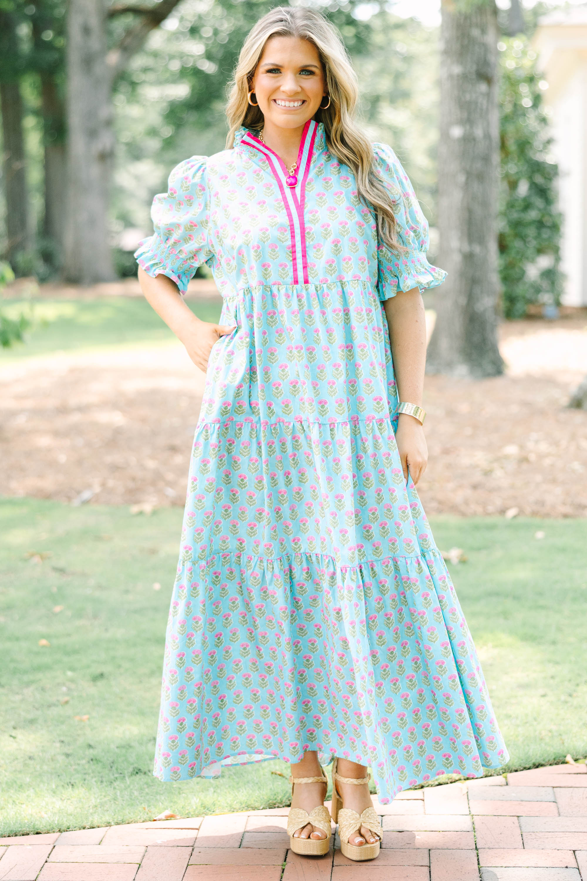 Sweet Recollection Dress, Baby Blue