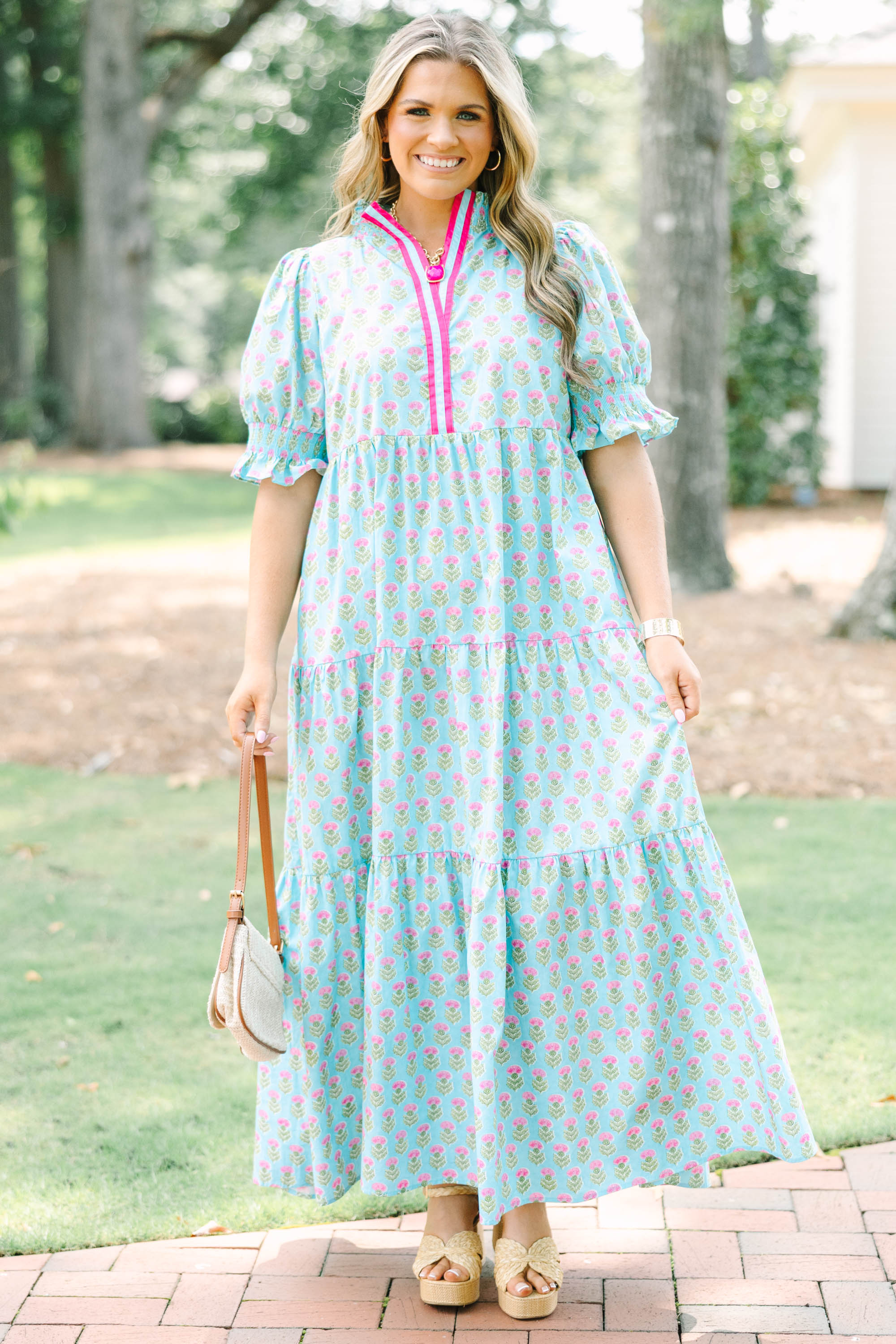 Sweet Recollection Dress, Baby Blue