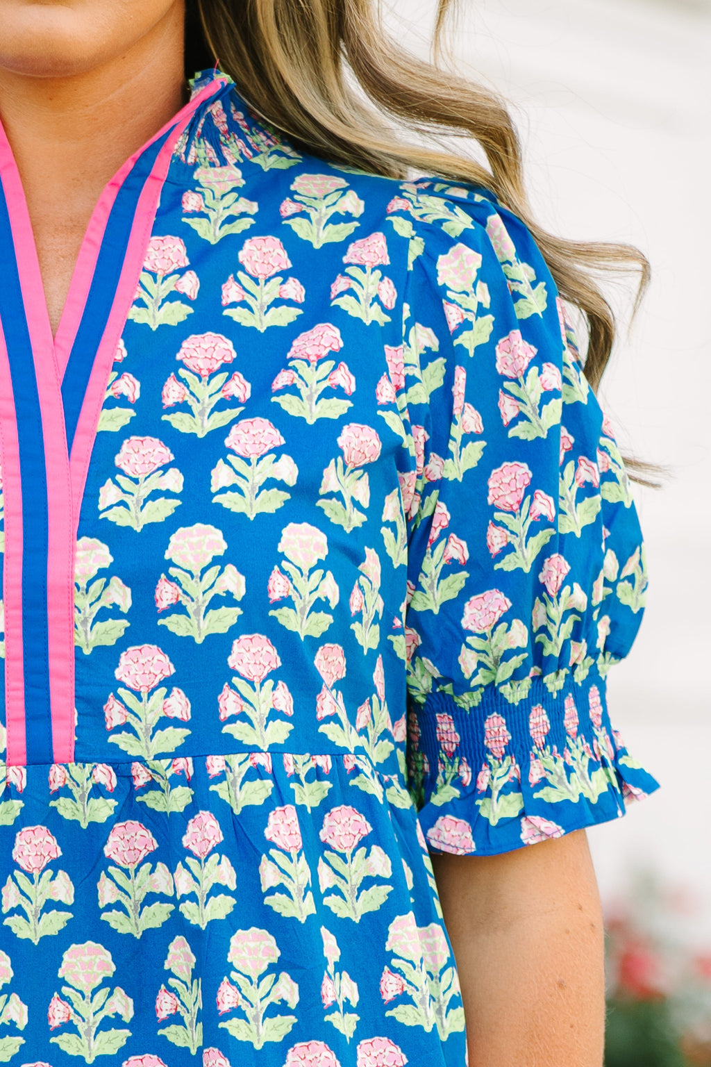 Sweet Recollection Dress, Cobalt
