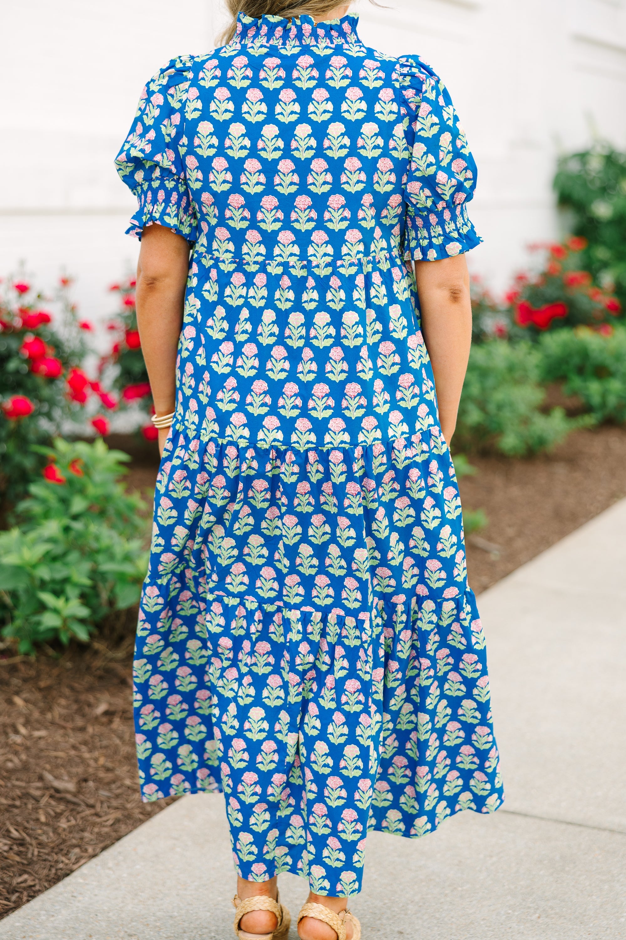 Sweet Recollection Dress, Cobalt