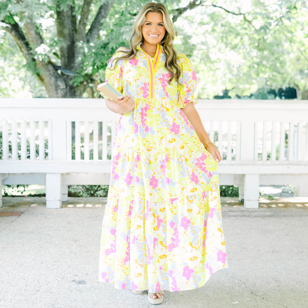 Sweet Recollection Dress, Yellow