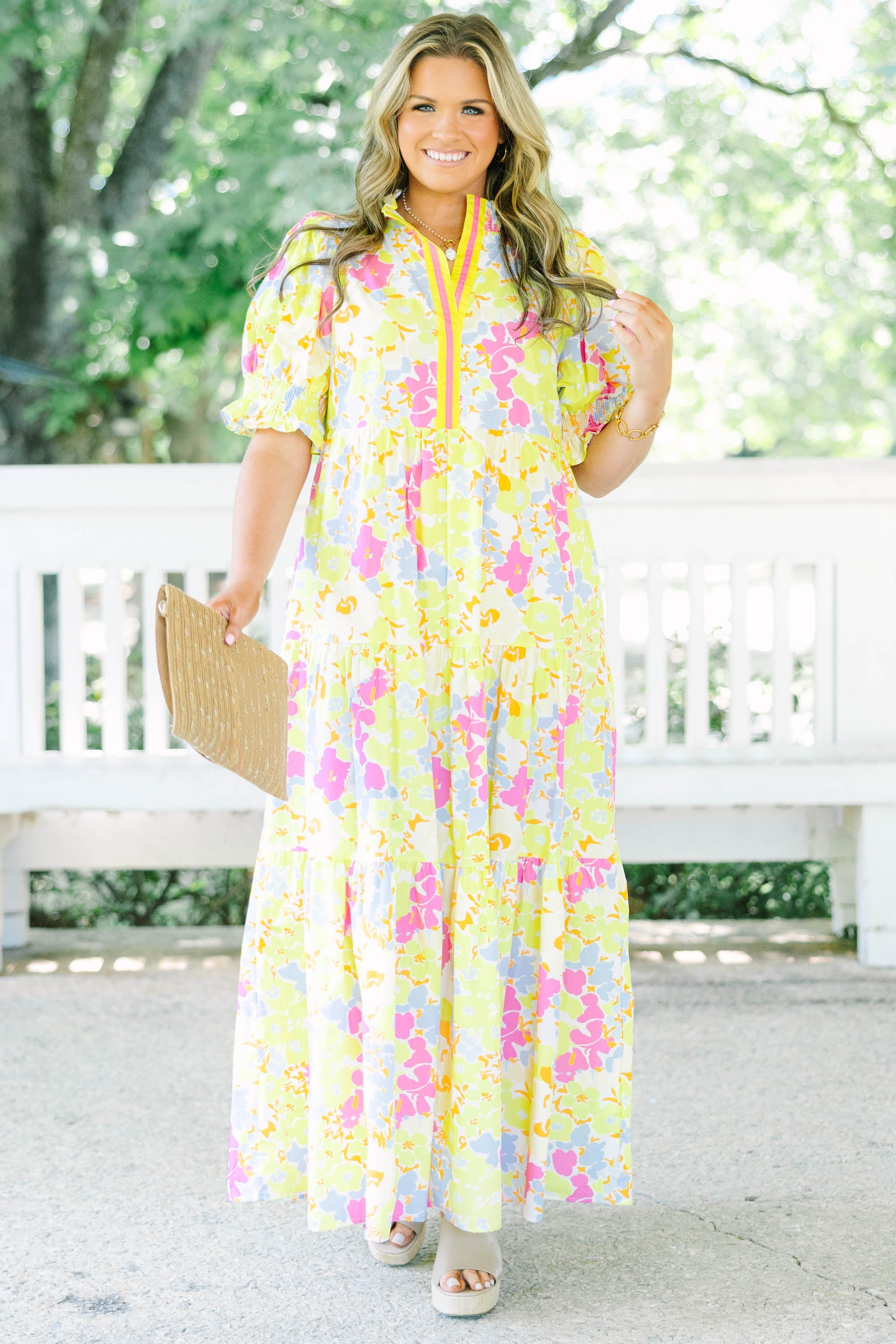 Sweet Recollection Dress, Yellow