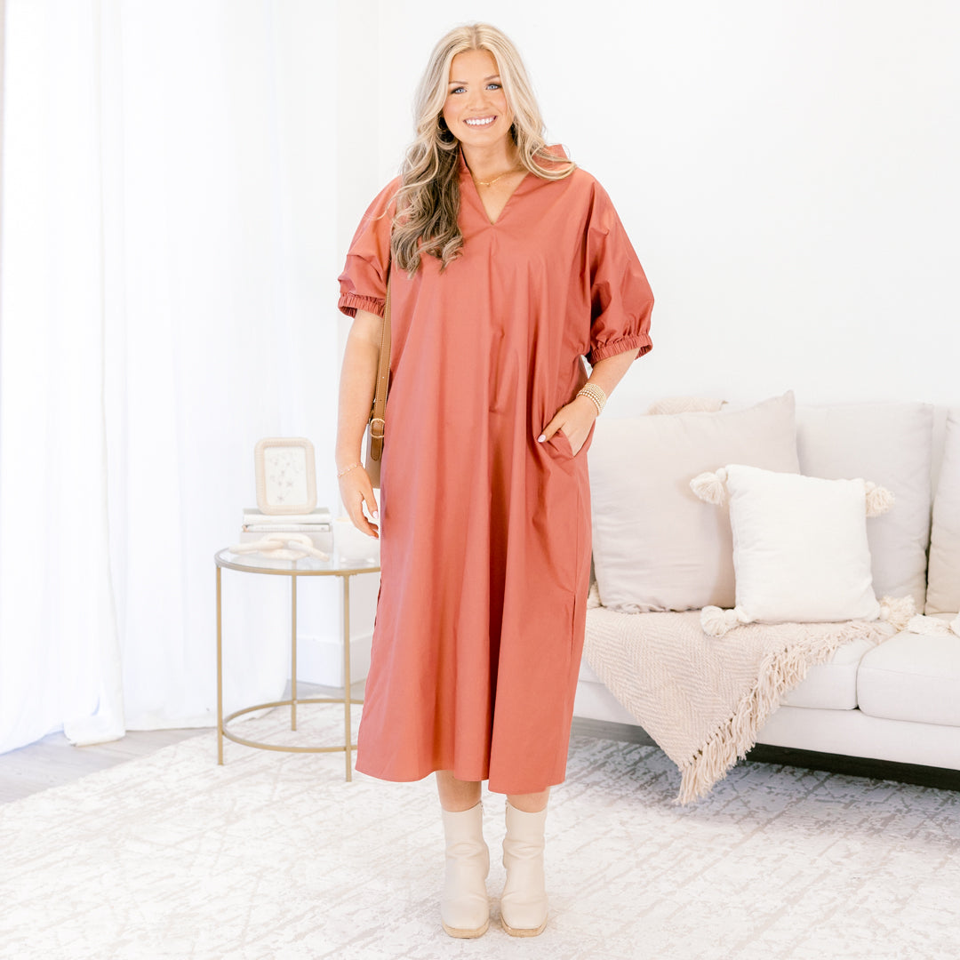 Sweet Spot Dress, Burnt Taupe