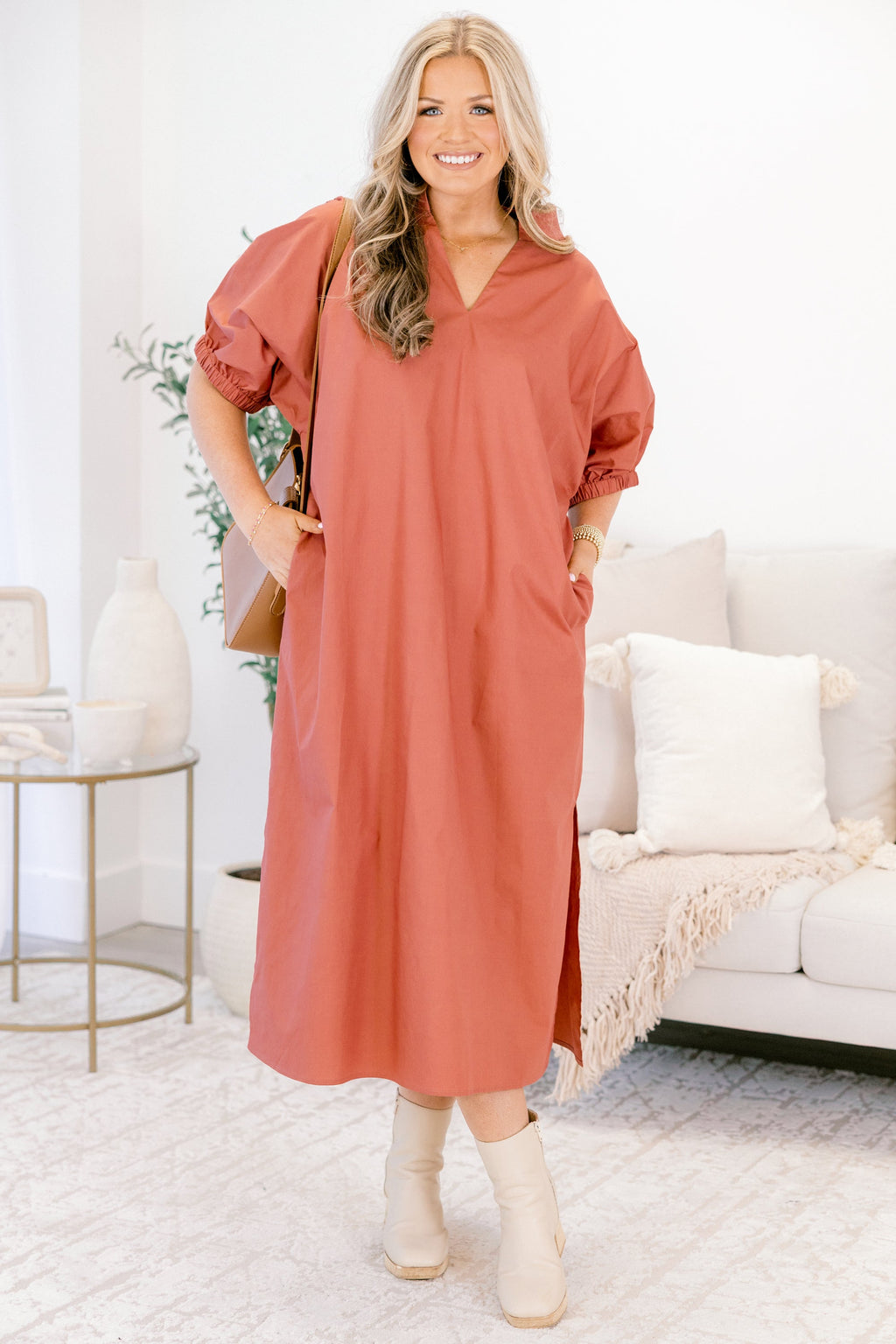 Sweet Spot Dress, Burnt Taupe
