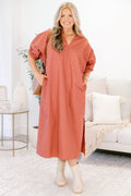 Sweet Spot Dress, Burnt Taupe