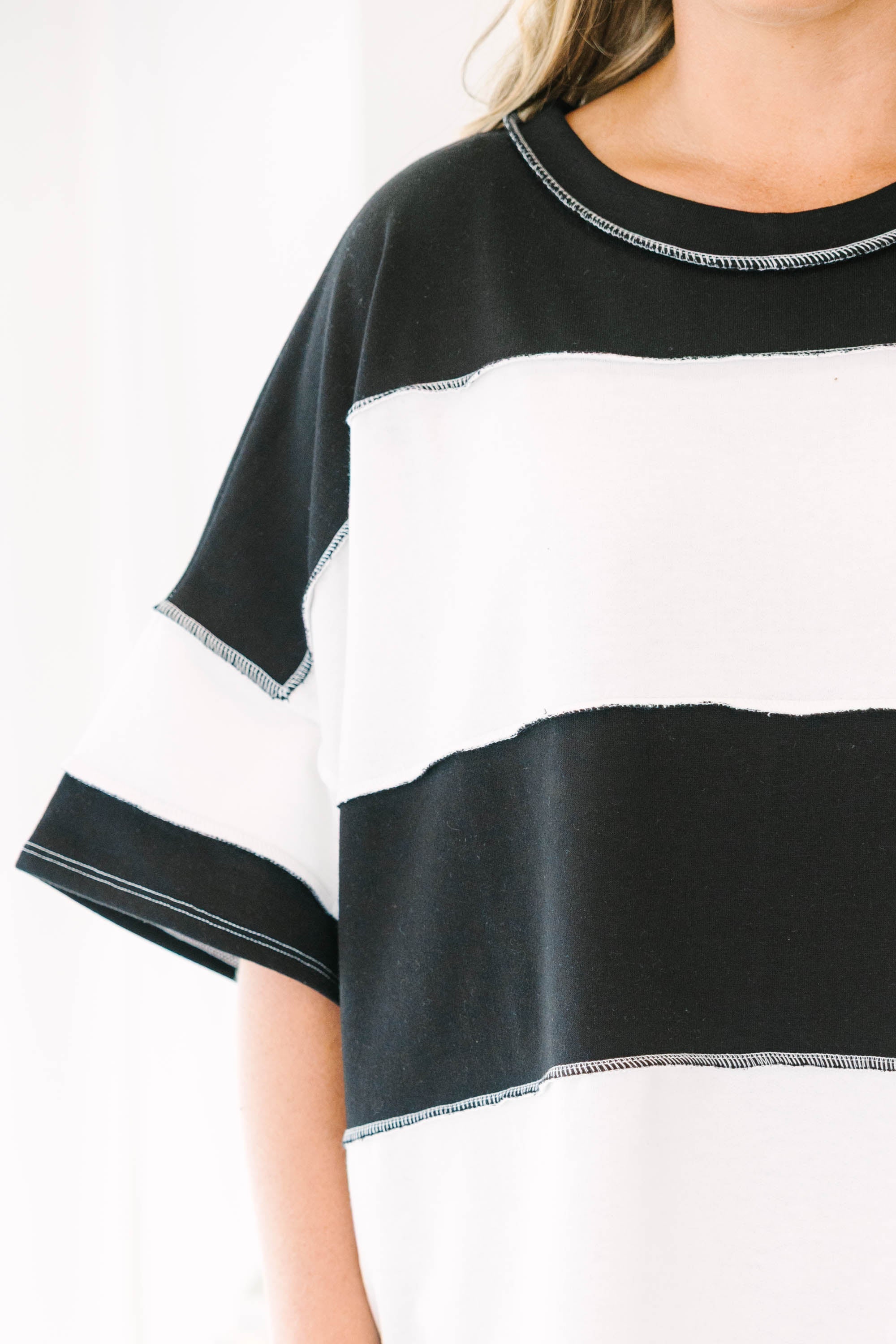 Sweet Stripes Tee, Black