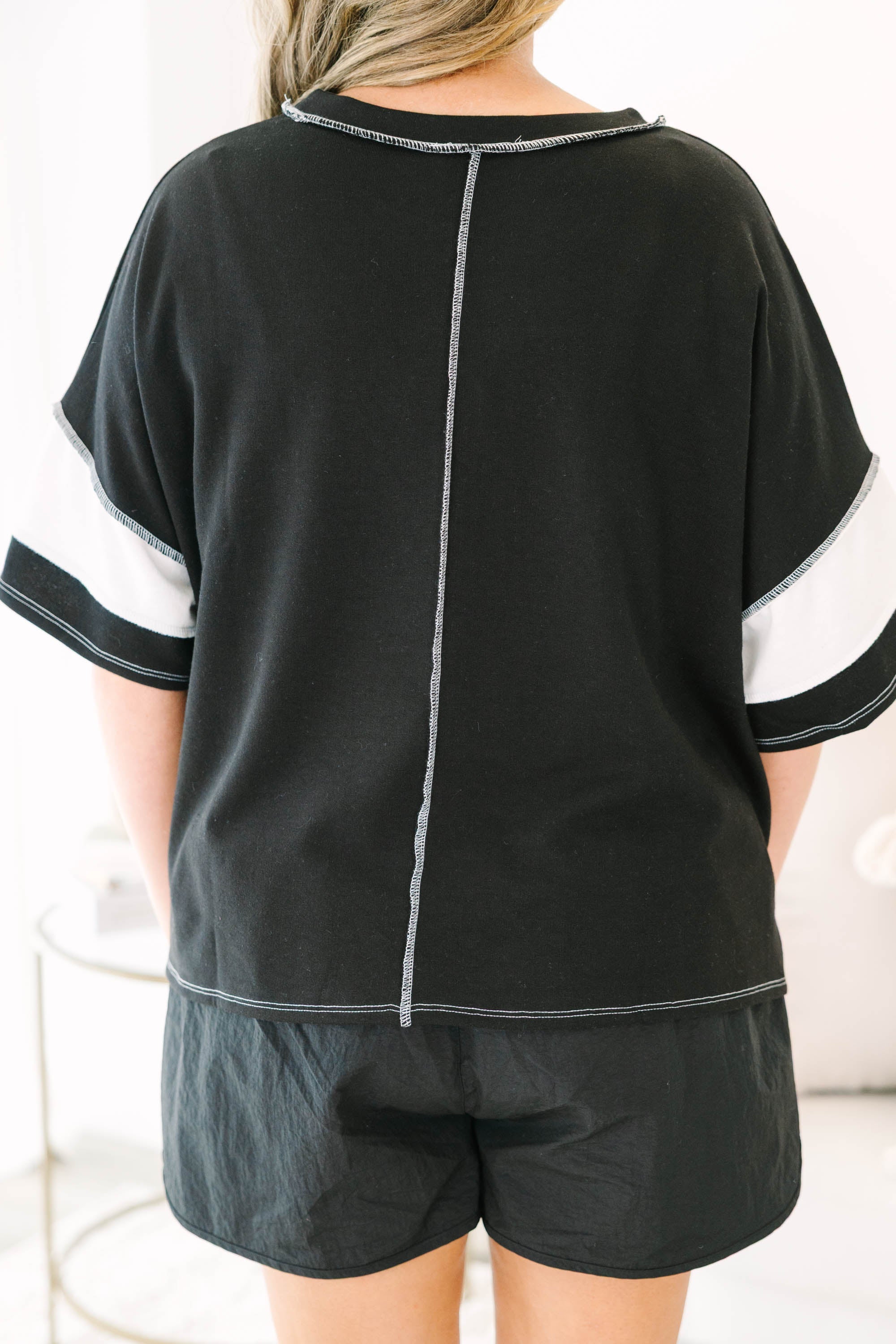 Sweet Stripes Tee, Black