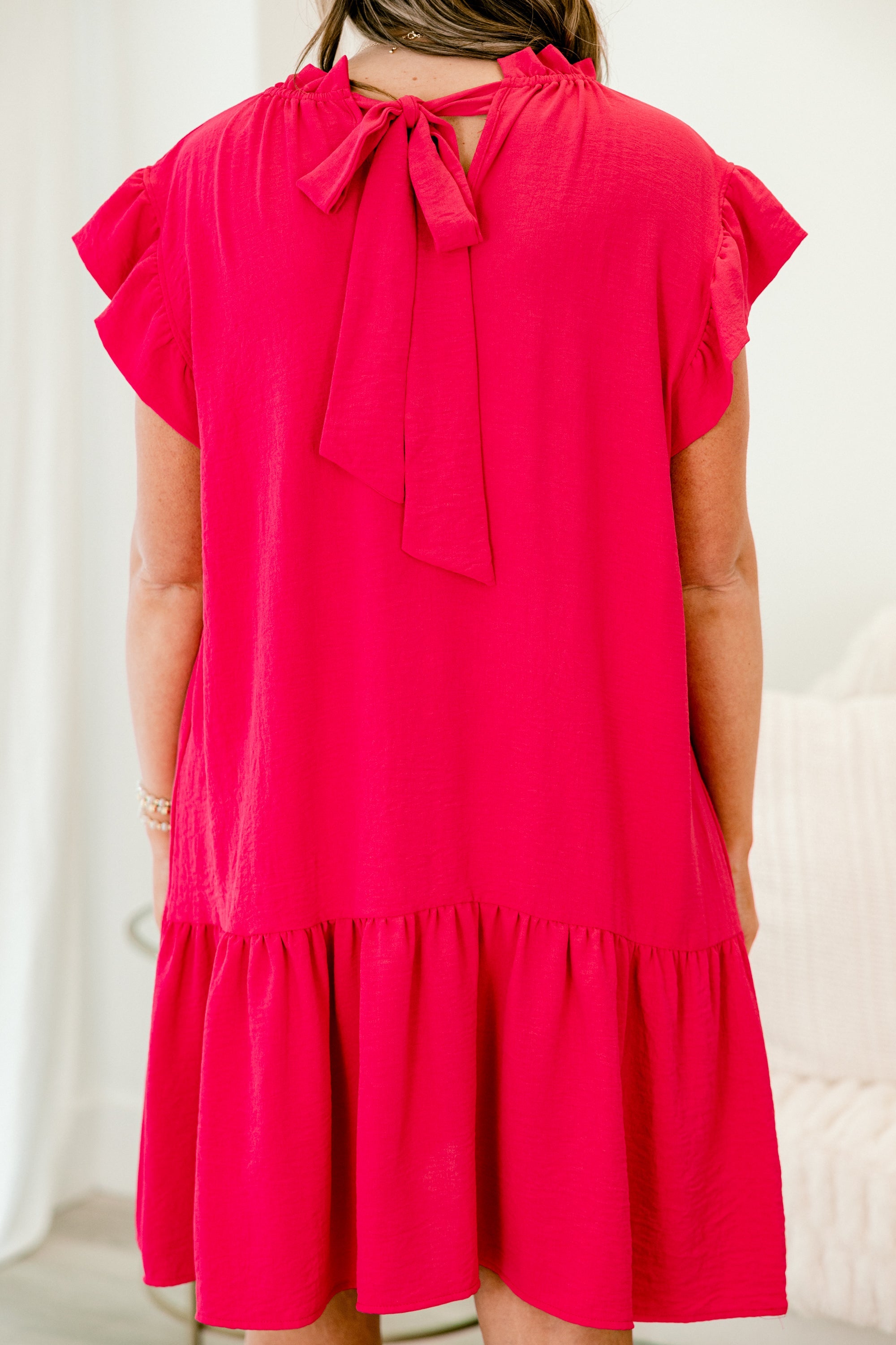 Sweet Talk To Me Dress, Fuchsia