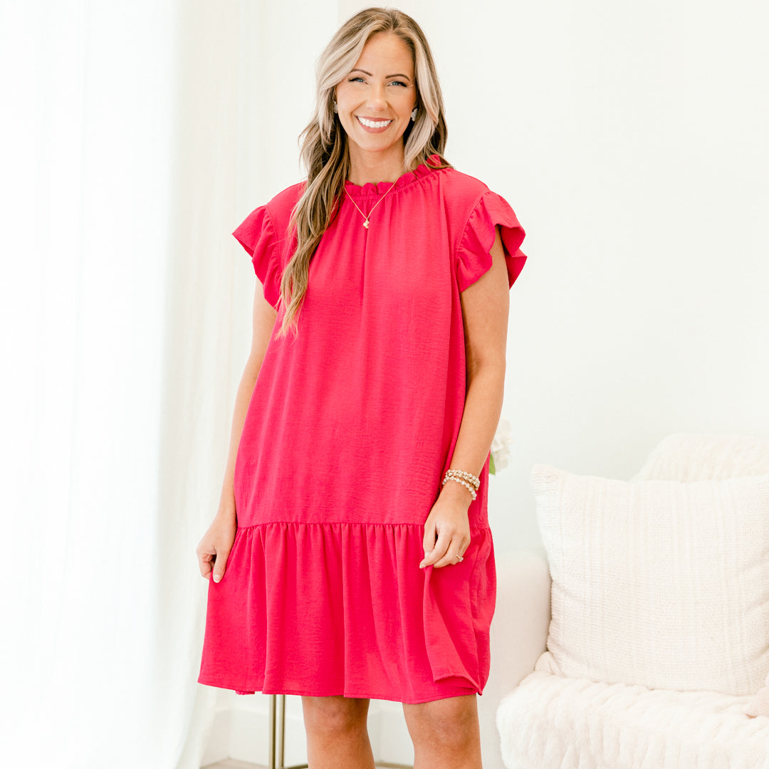 Sweet Talk To Me Dress, Fuchsia