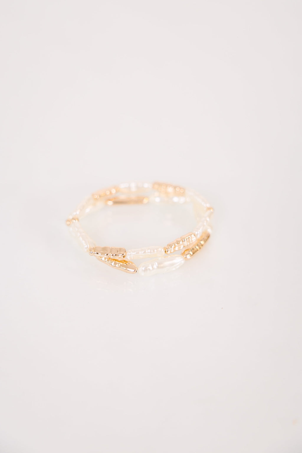 Sweet Talking Bracelet Set, Cream/Gold