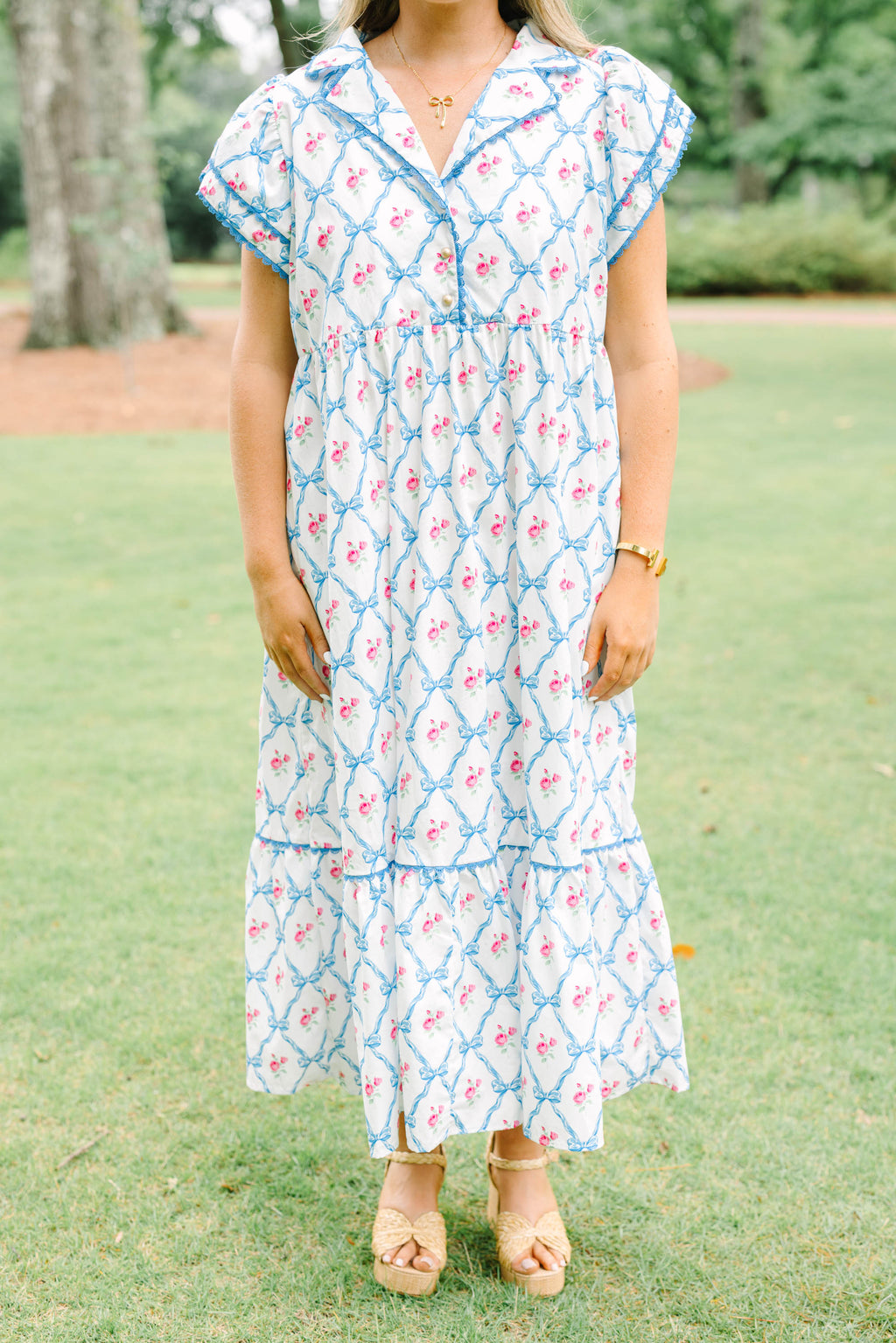 Sweet Tea In July Dress, Blue