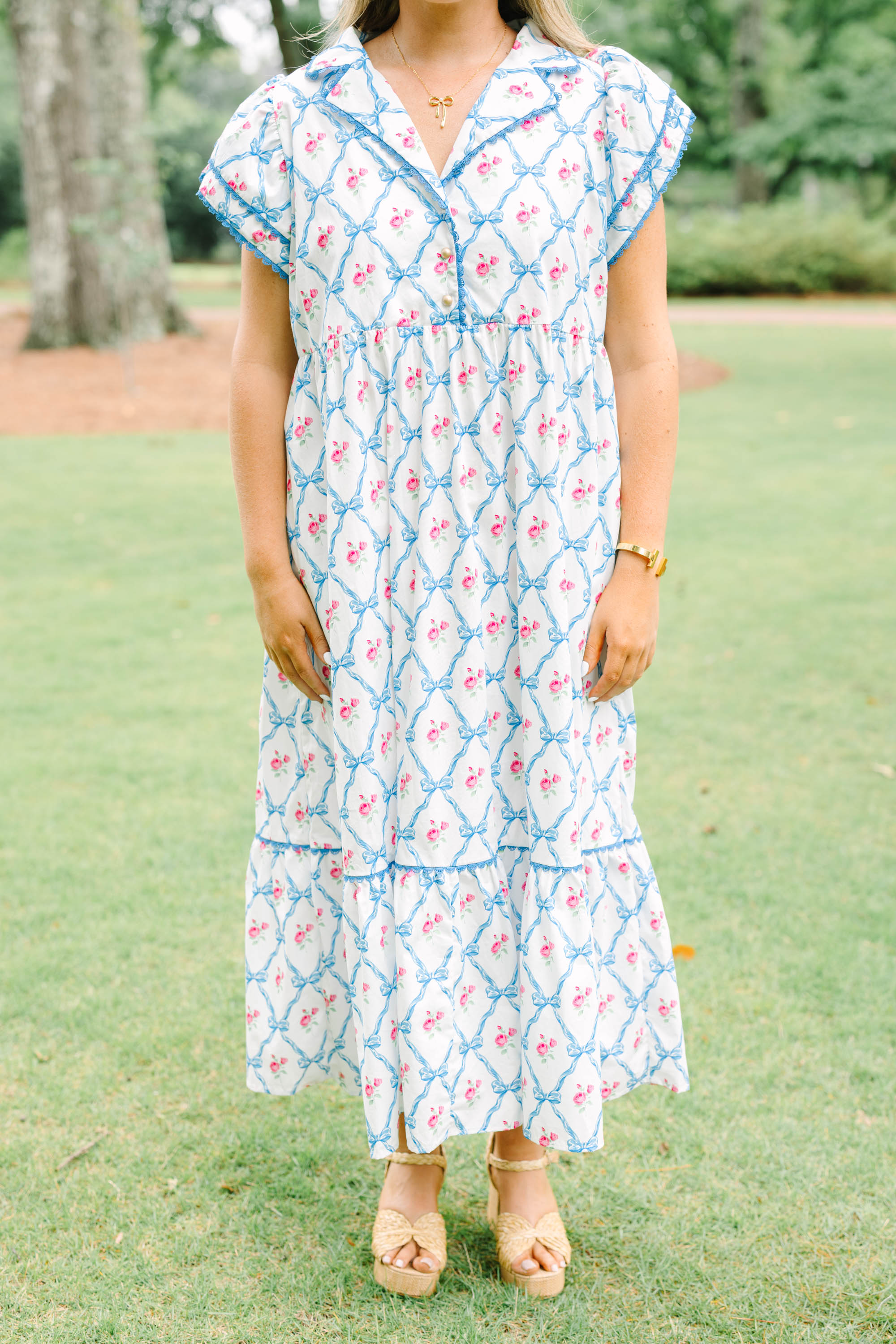 Sweet Tea In July Dress, Blue