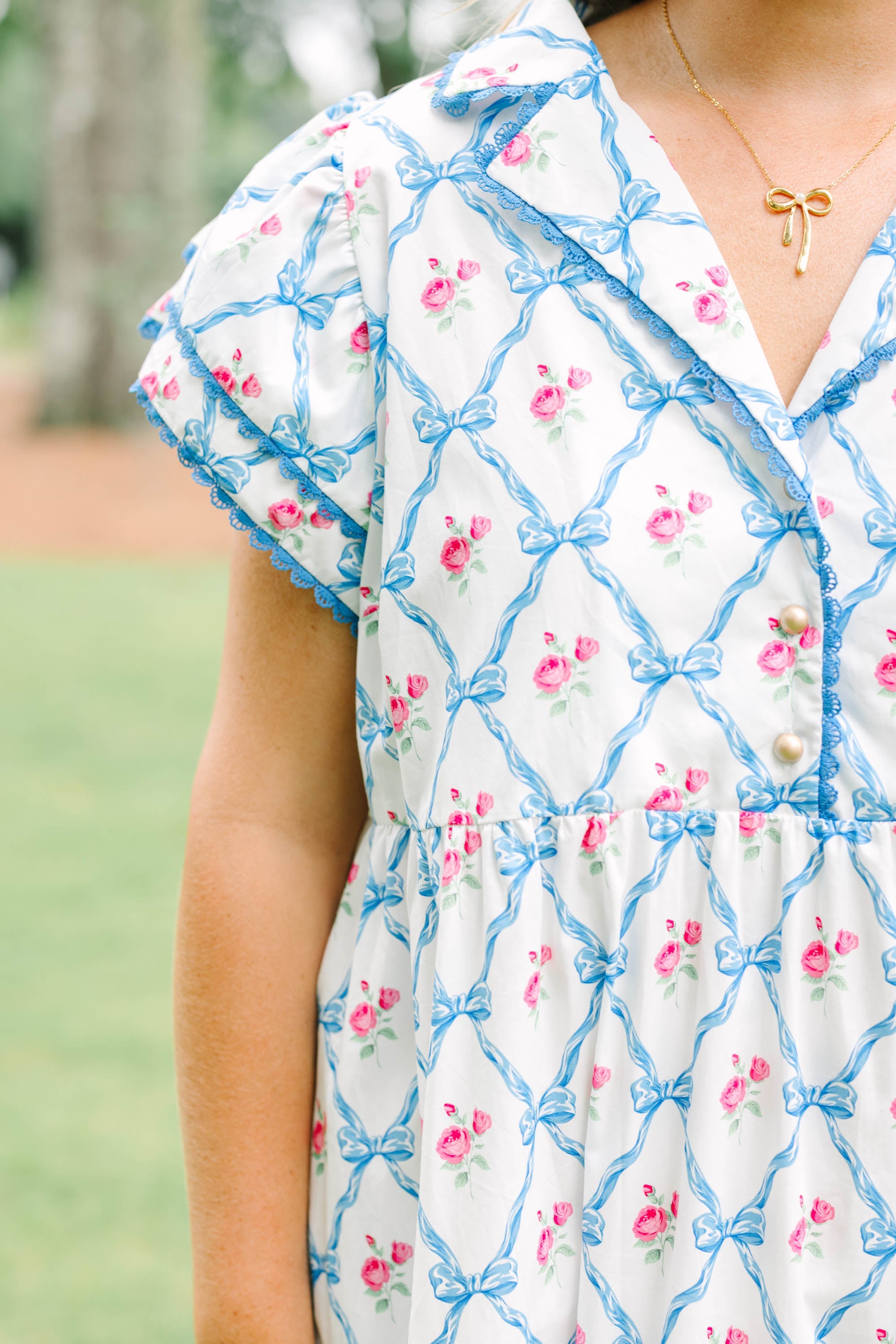 Sweet Tea In July Dress, Blue