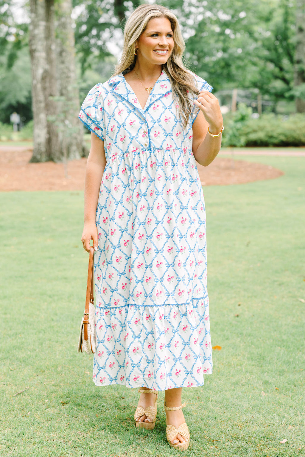 Sweet Tea In July Dress, Blue