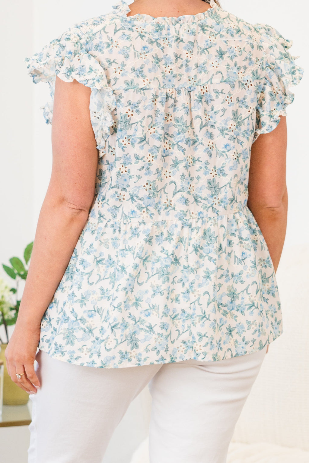 Sweet Tea Top, Light Blue