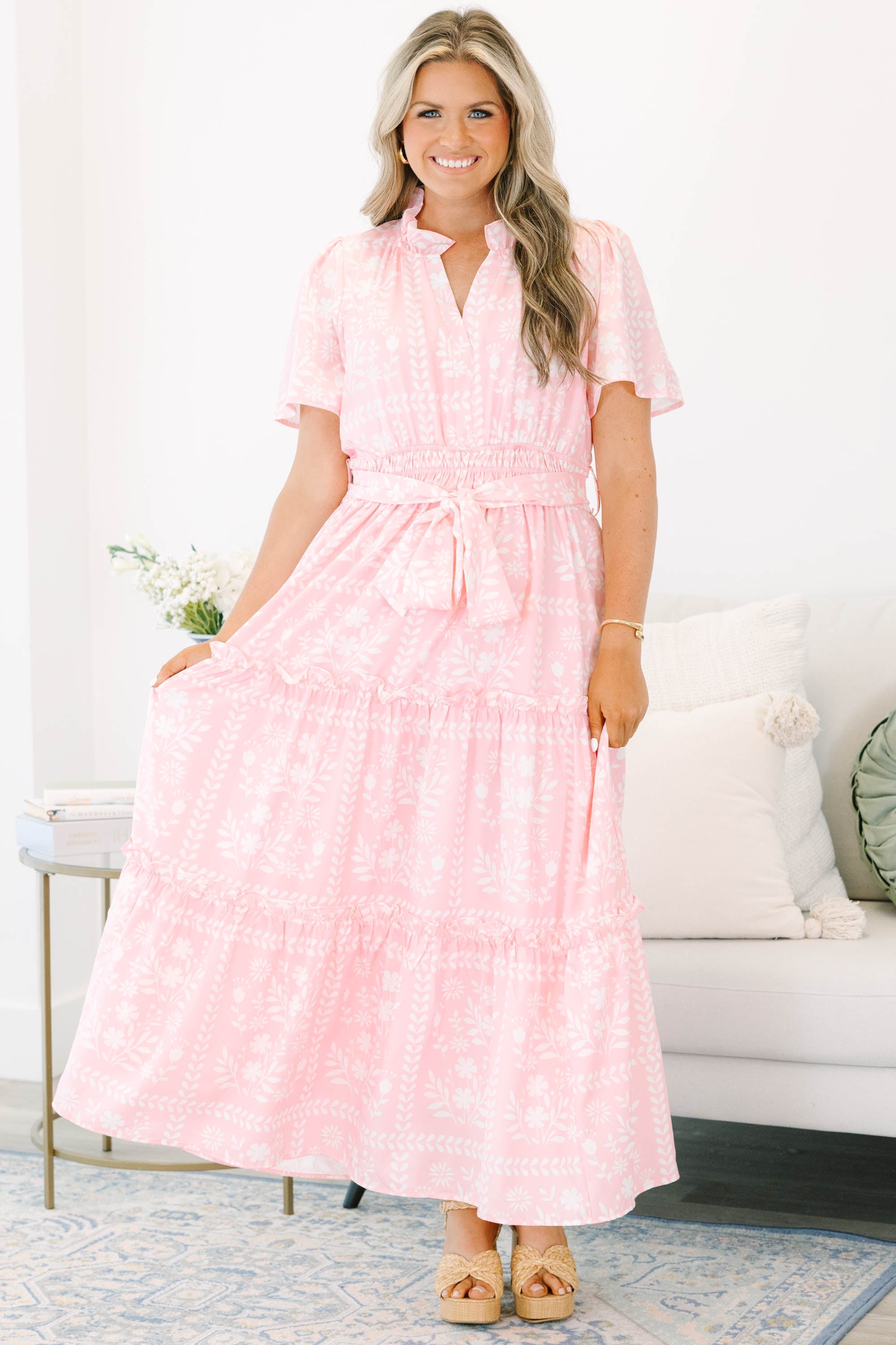 Sweet Thoughts Dress, Baby Pink