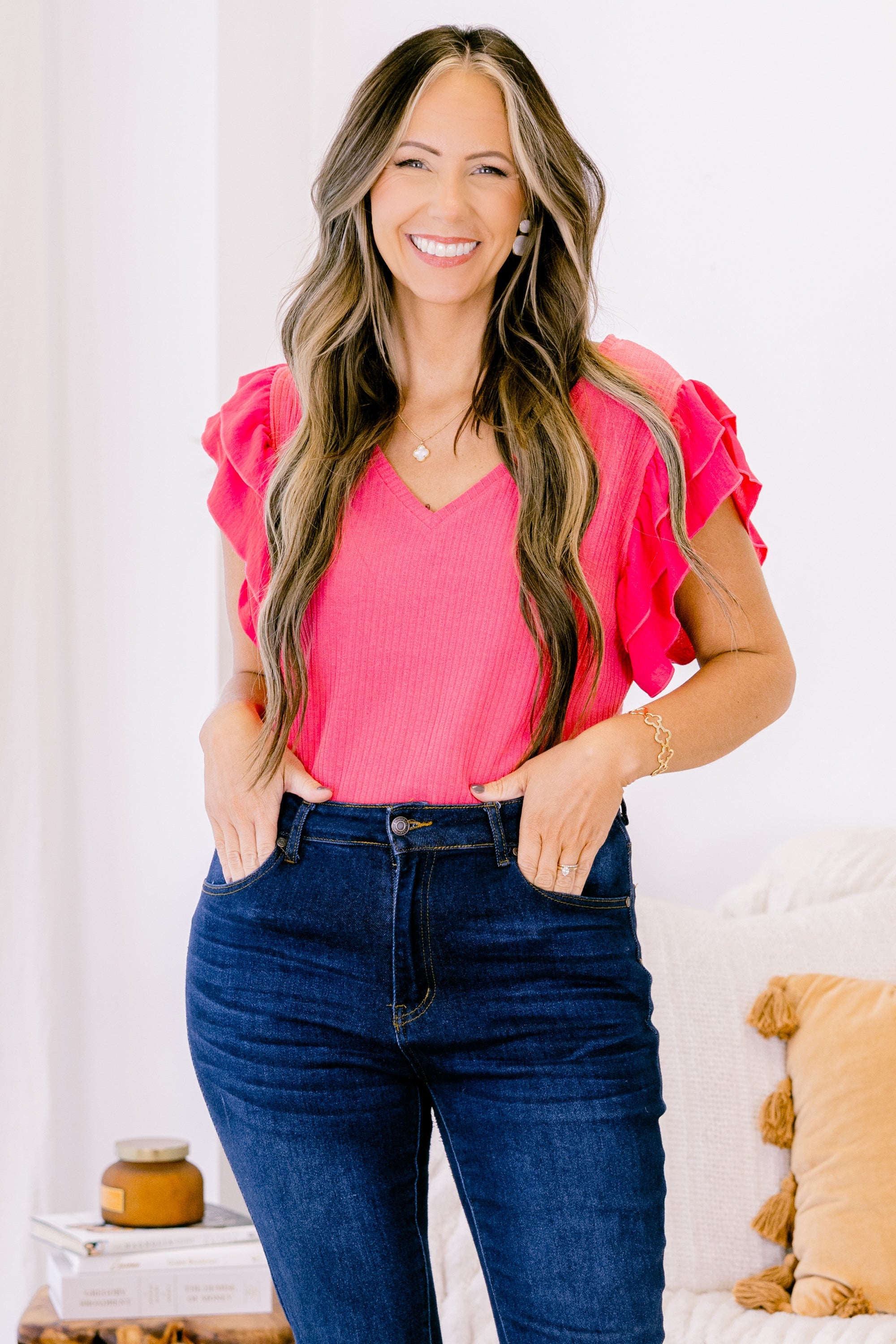 Sweet Temptations Bodysuit, Fuchsia