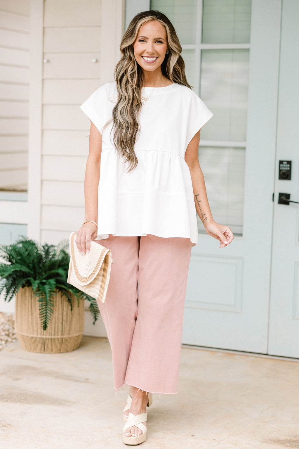 Sweetest Glance Top, White
