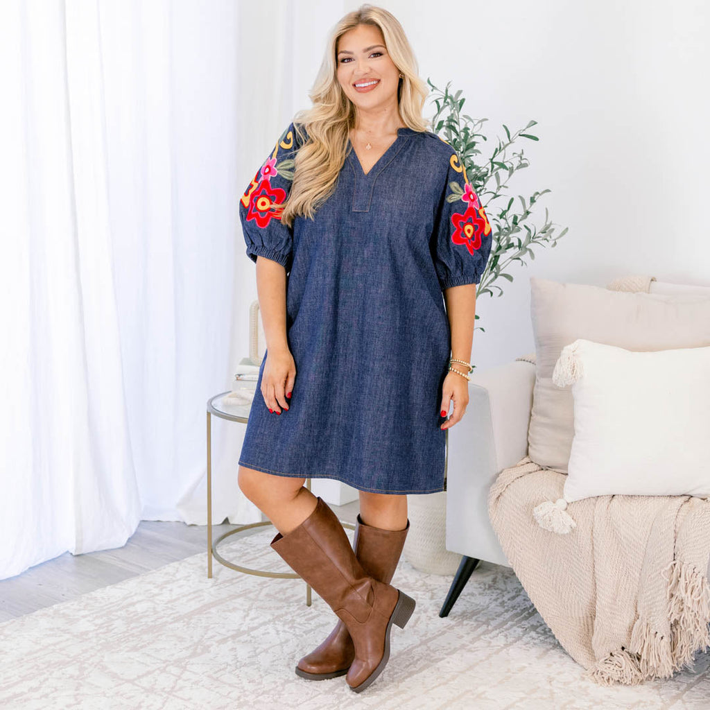 Sweetest Thing Yet Dress, Denim
