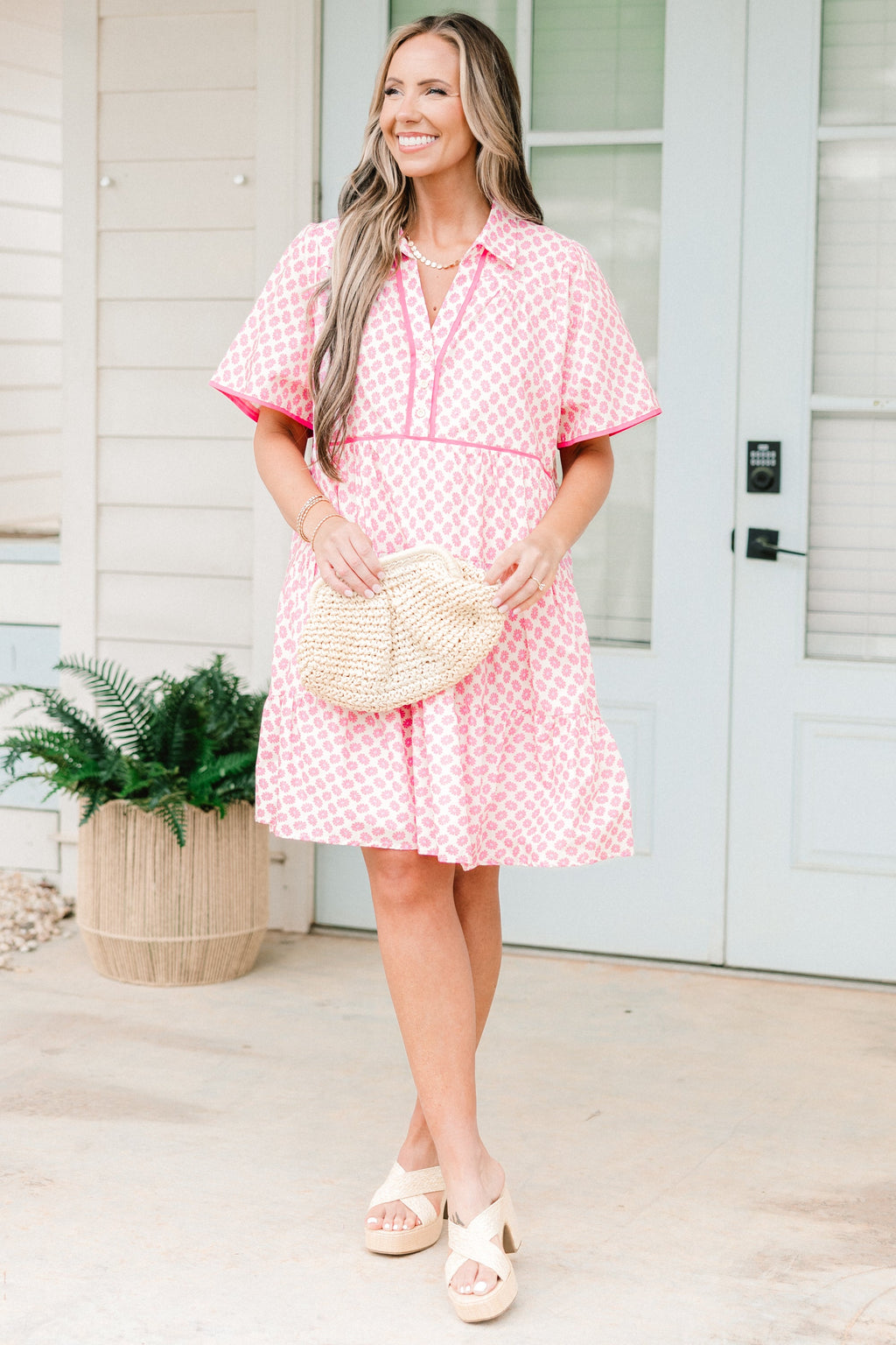 Sweetly Surprised Dress, White
