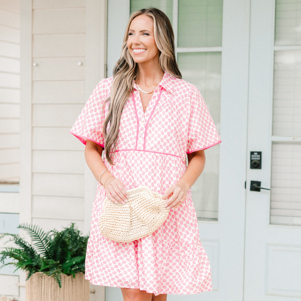 Sweetly Surprised Dress, White