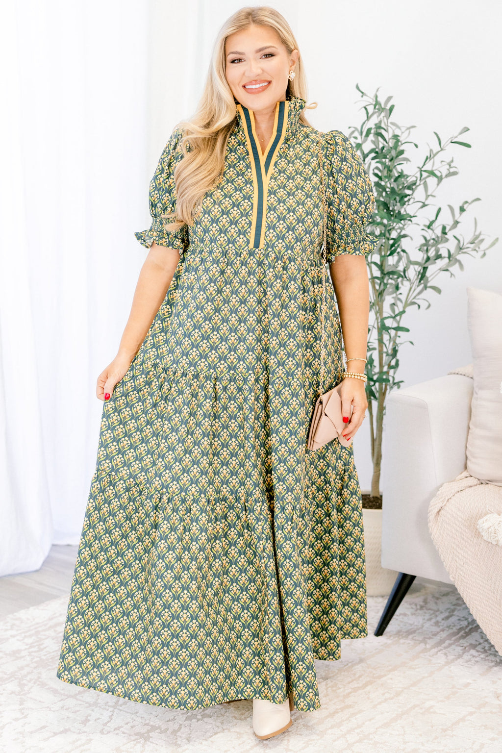Sweet Recollection Dress, Green