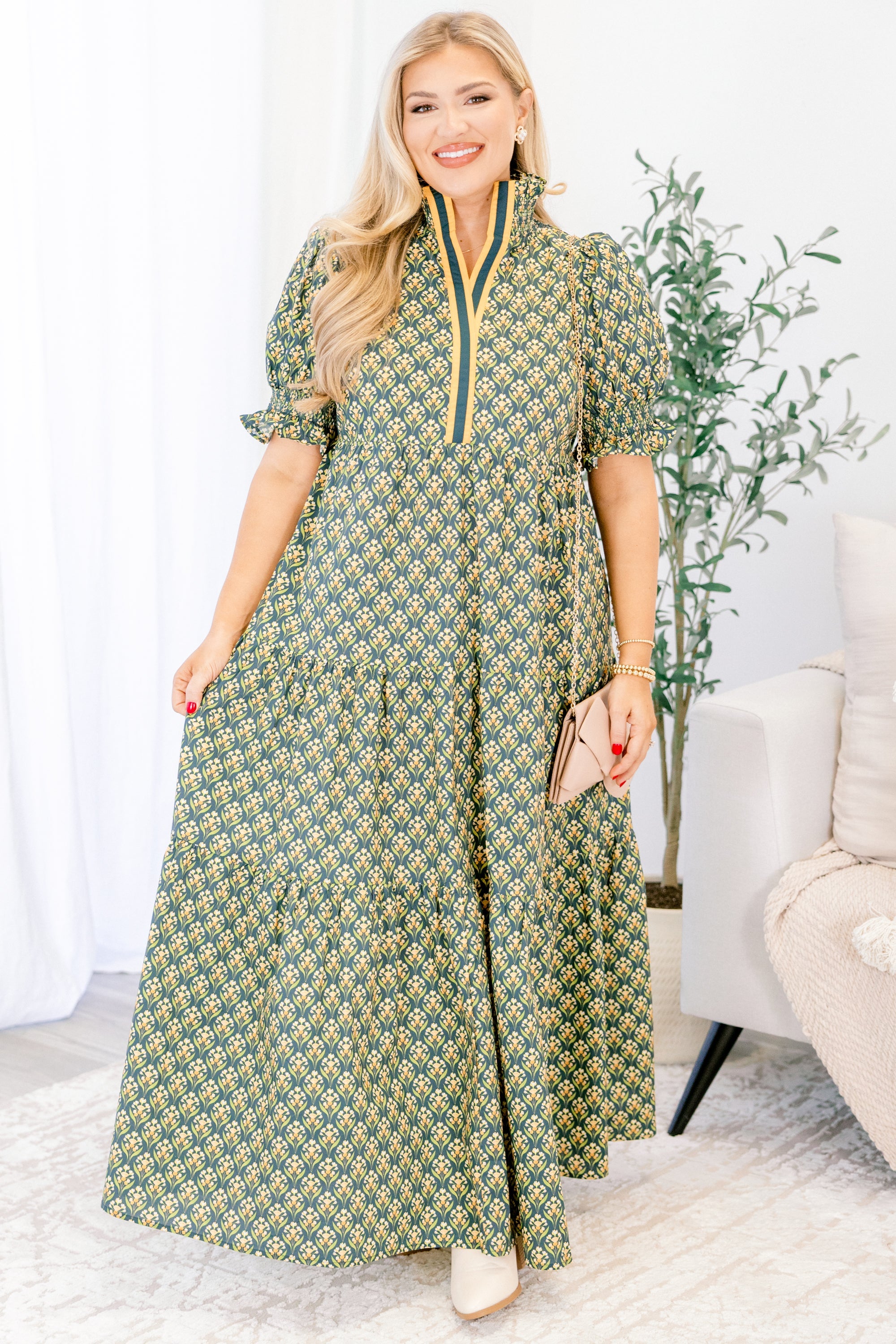 Sweet Recollection Dress, Green