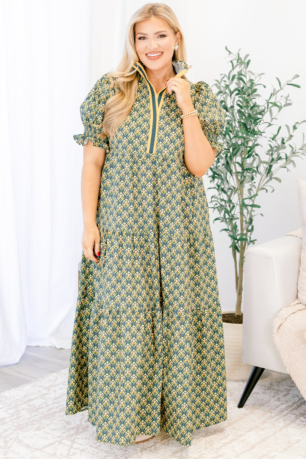 Sweet Recollection Dress, Green
