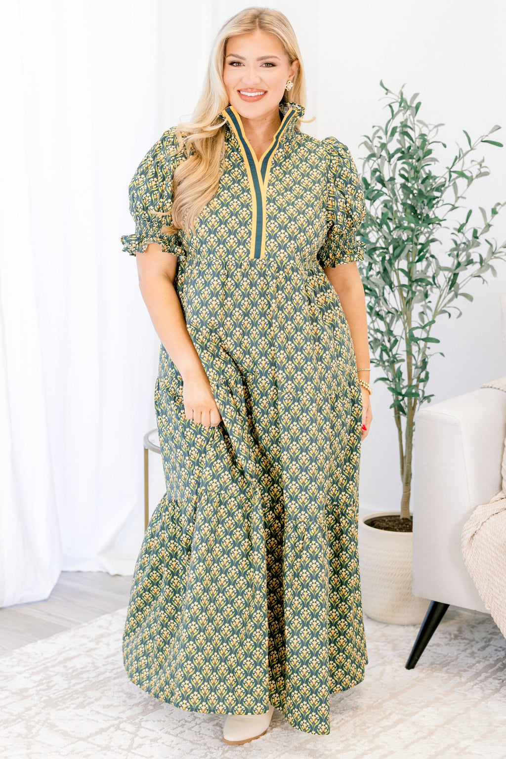 Sweet Recollection Dress, Green