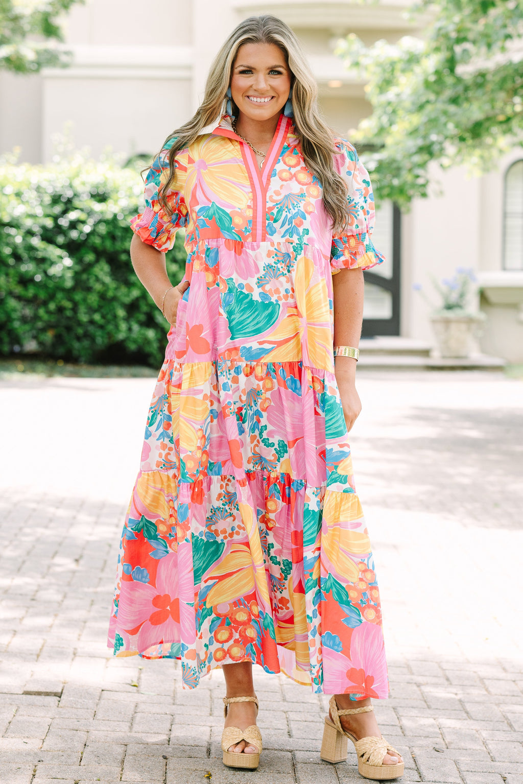 Sweet Recollection Dress, Fuchsia