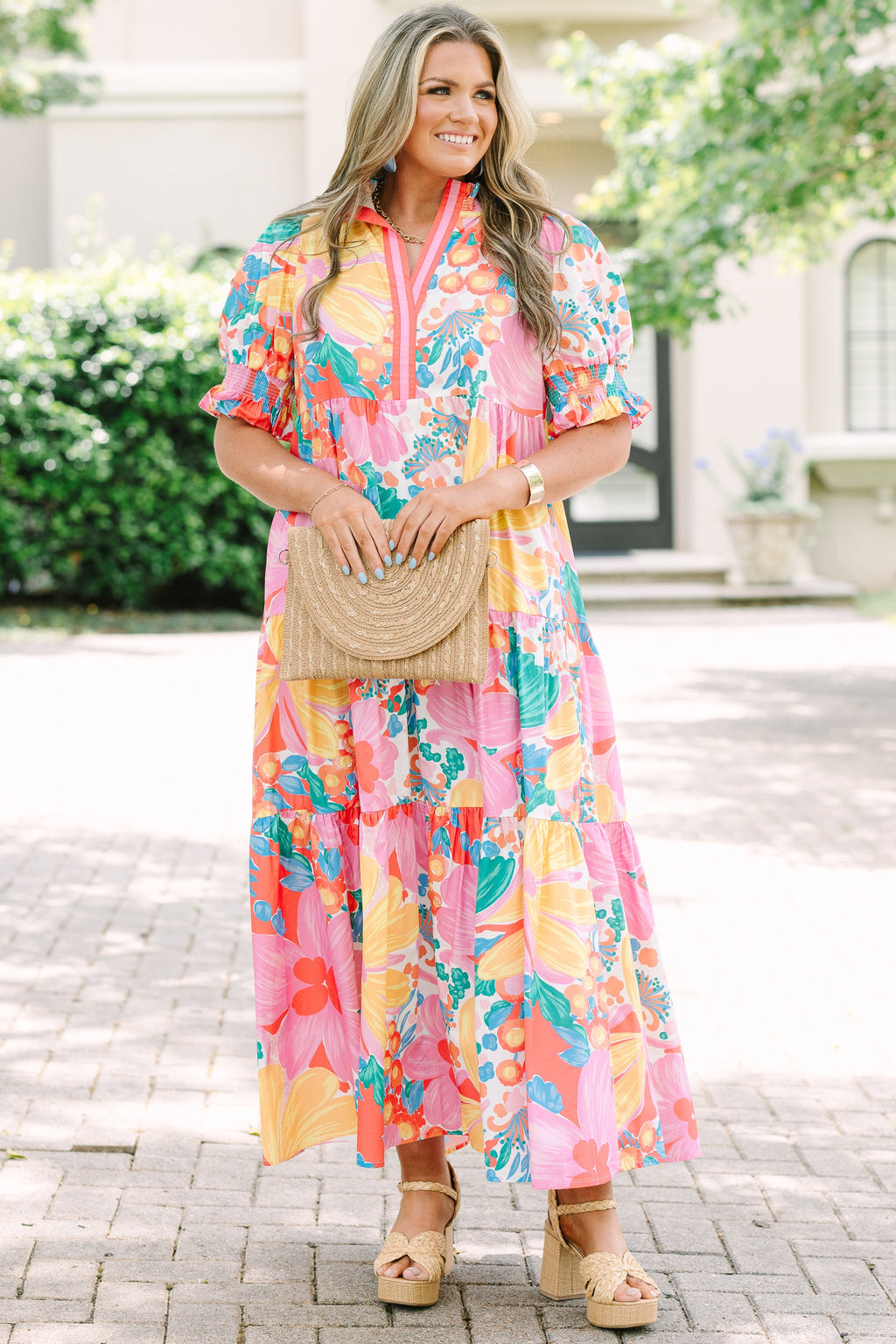 Sweet Recollection Dress, Fuchsia