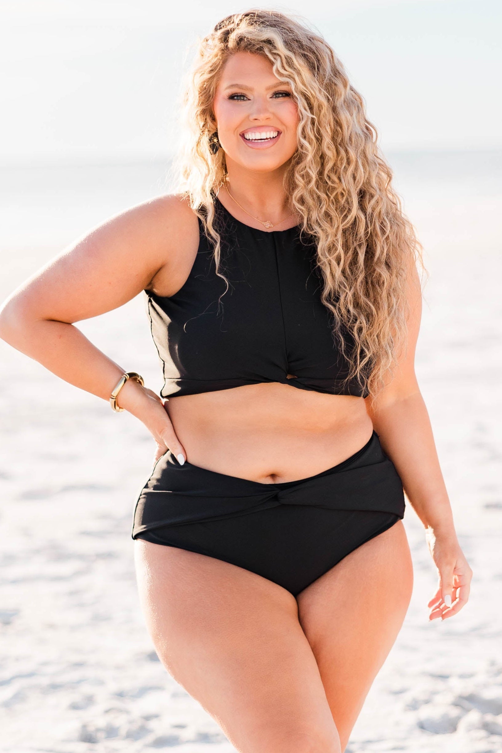 Swim With Me Swim Top, Black