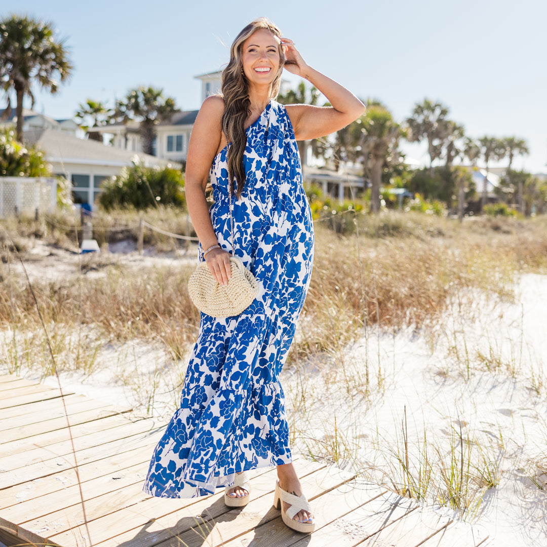 Swing My Way Dress, Blue