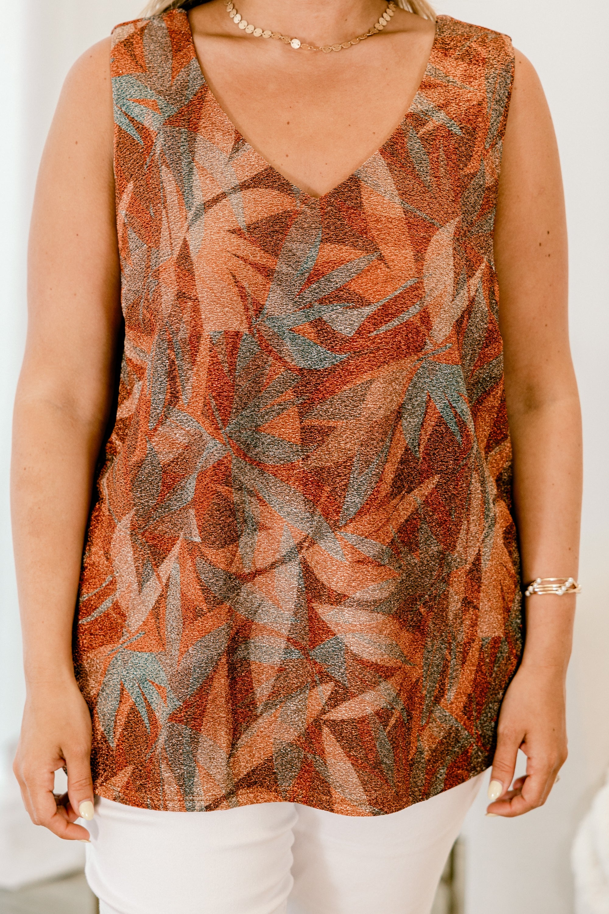 Sycamore Trees Tank, Rust/Mocha