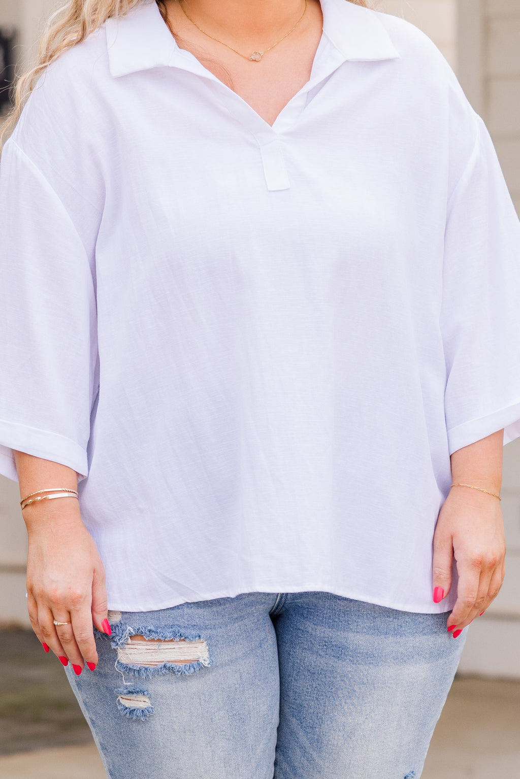 Take A Beat Top, Off-White