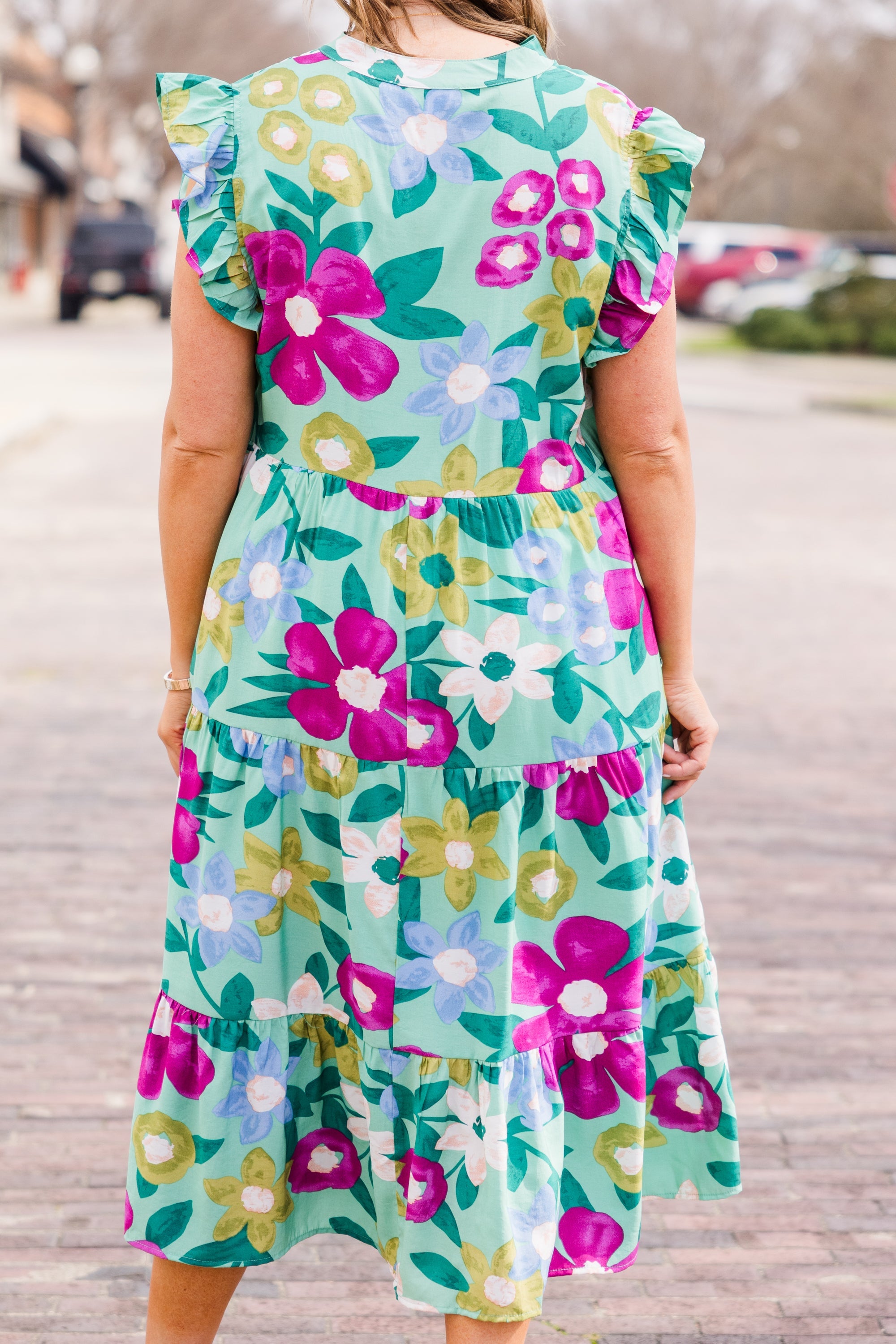 Take Me To Mexico Dress, Sage