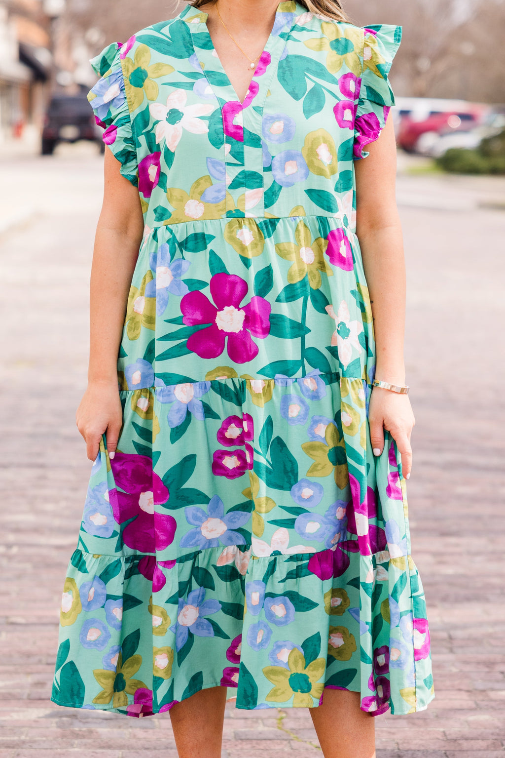 Take Me To Mexico Dress, Sage