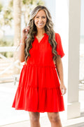 Take Over Dress, Red