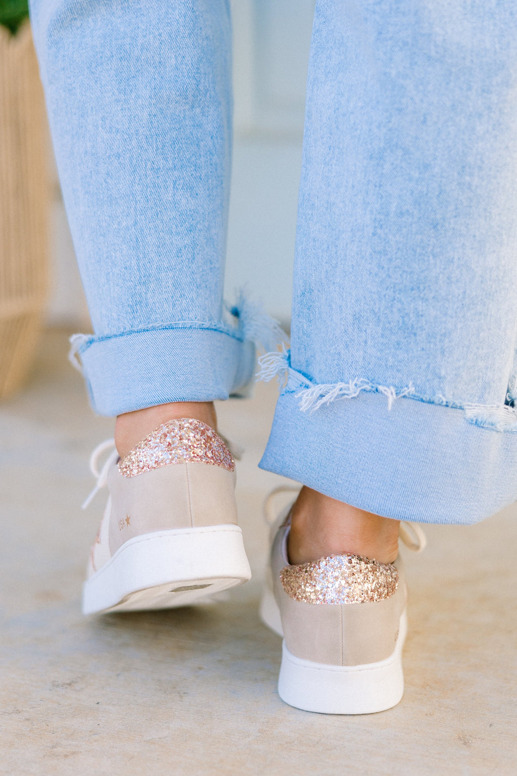 Take The Chance Sneakers, Gold