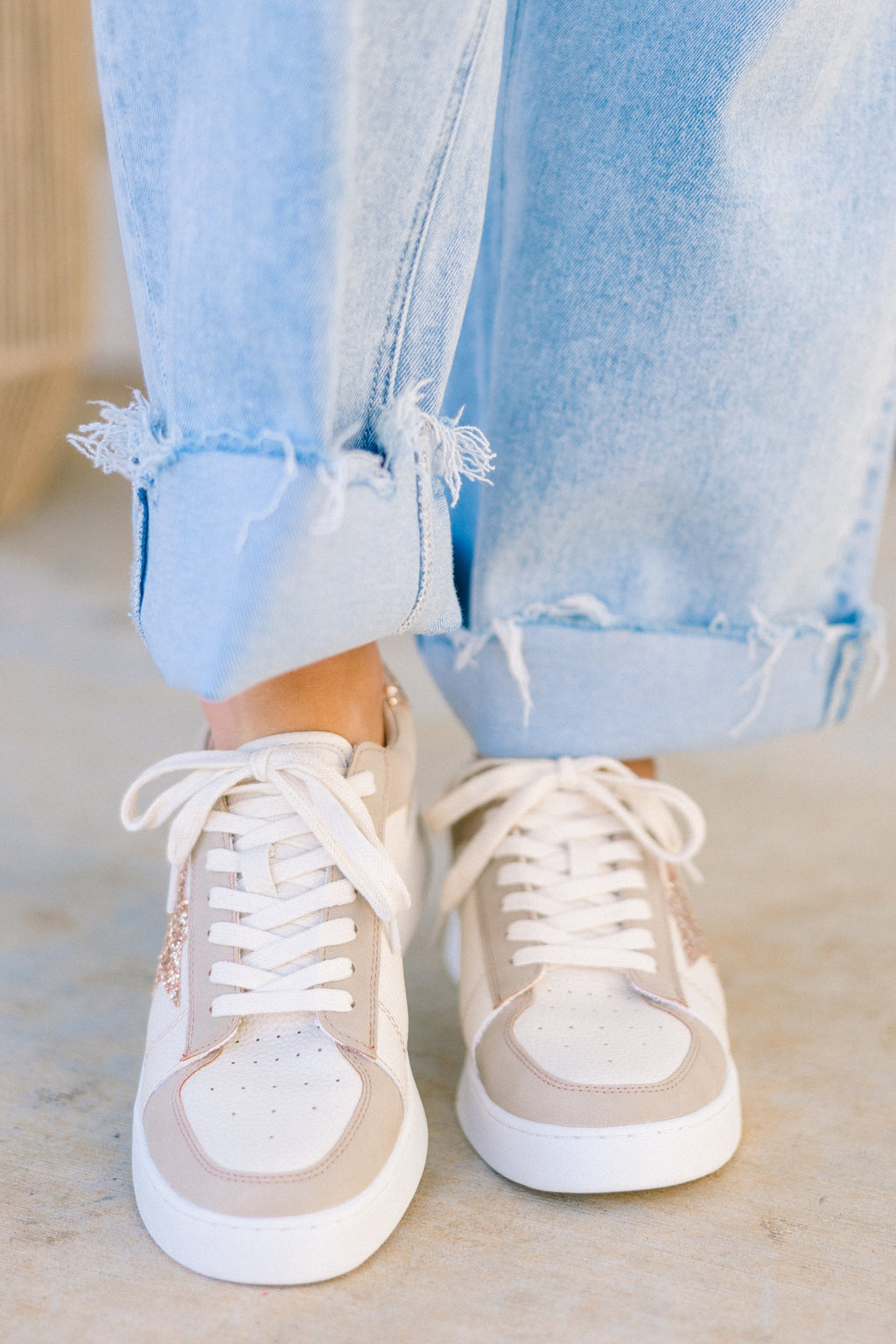 Take The Chance Sneakers, Gold