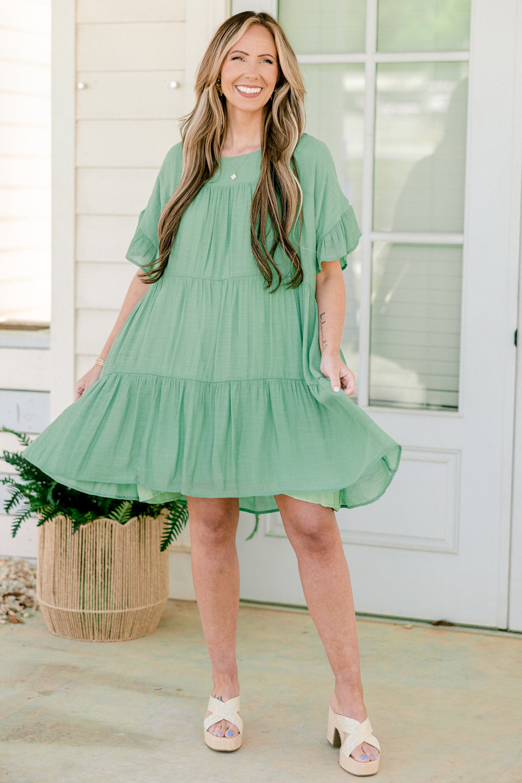 Show Me The Way Dress, Green