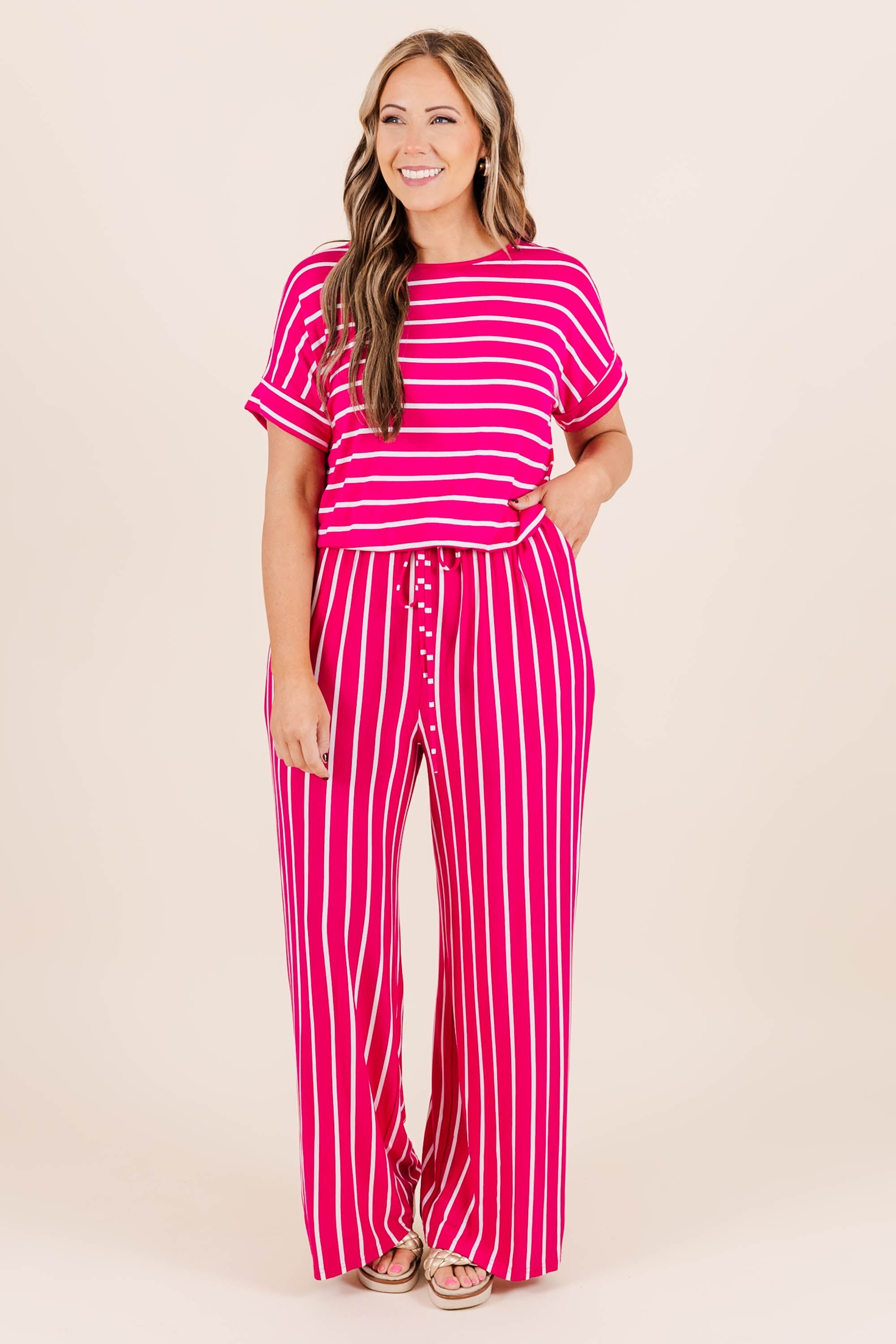 Take The World Jumpsuit, Wine-Ivory