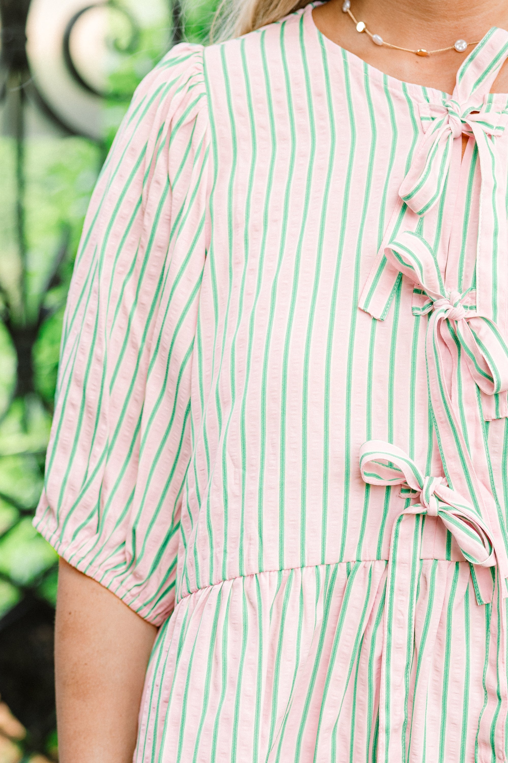 Take It Easy Now Top, Pink-Green