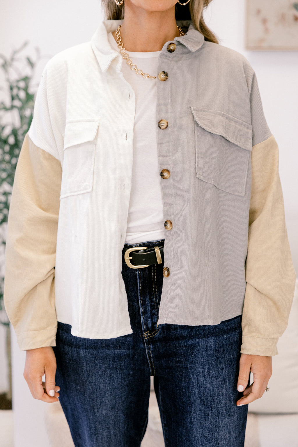 Taking My Chances Jacket, Grey-Taupe
