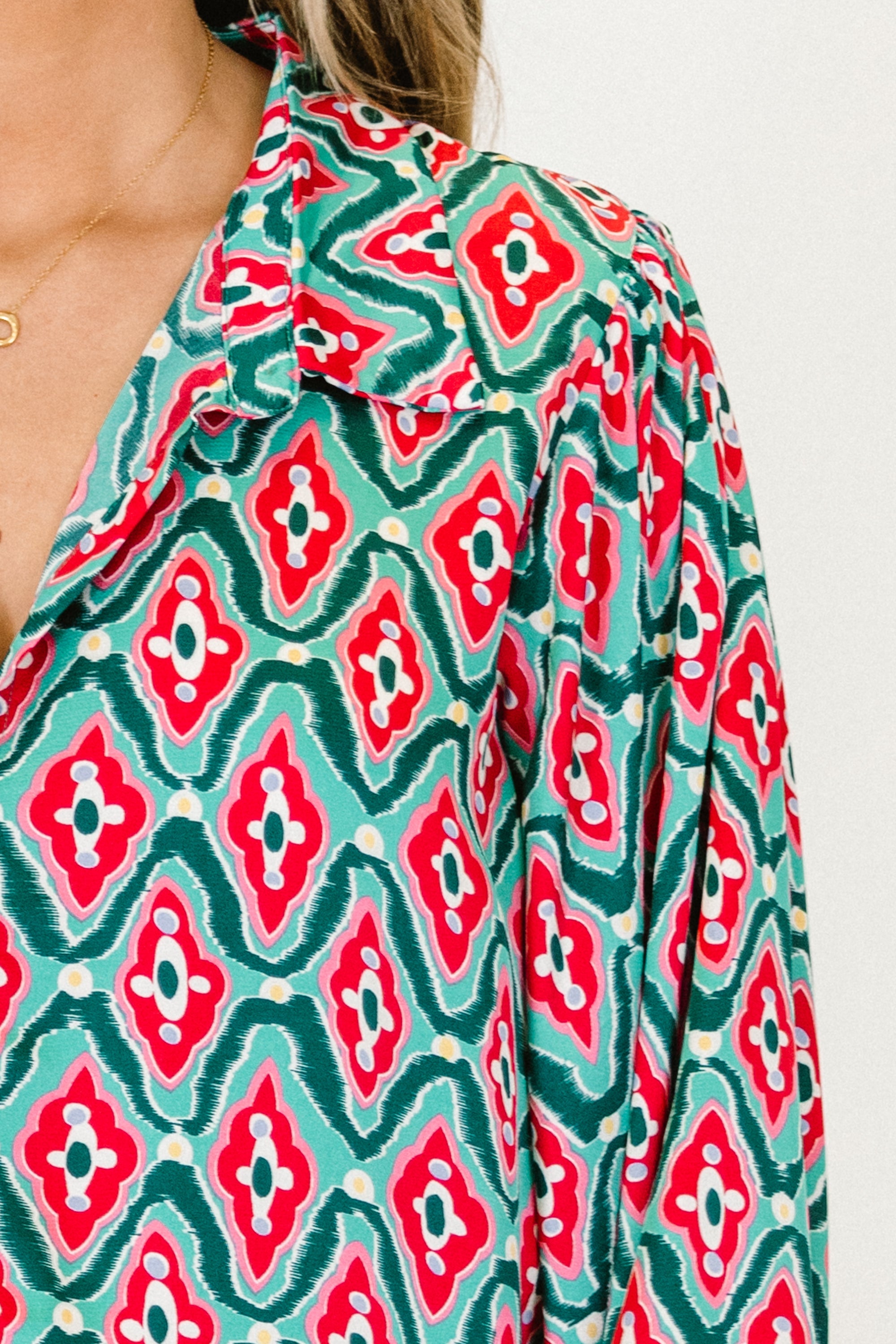Taking What's Not Yours Top, Teal