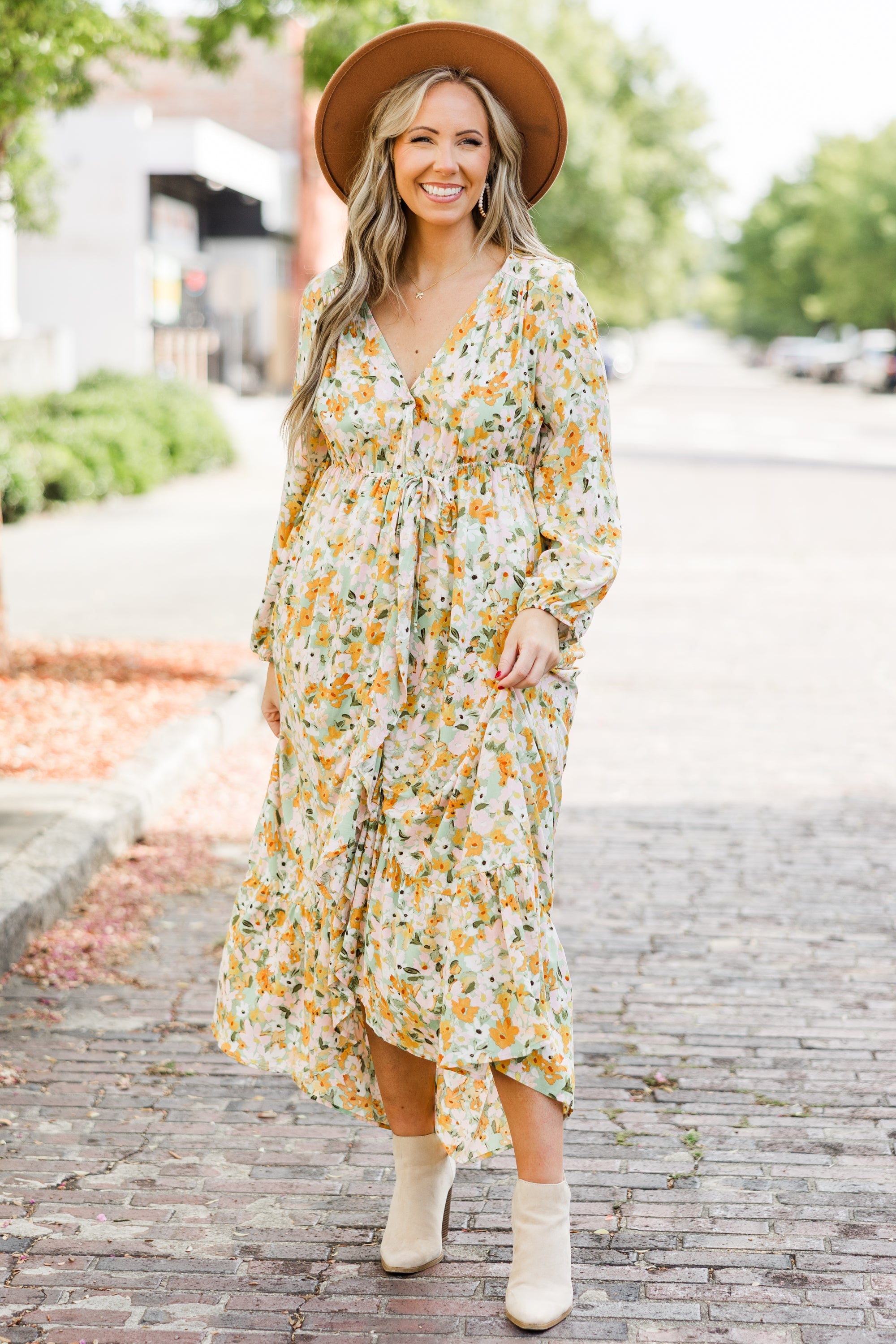 Talking Bout' My Girl Dress, Yellow