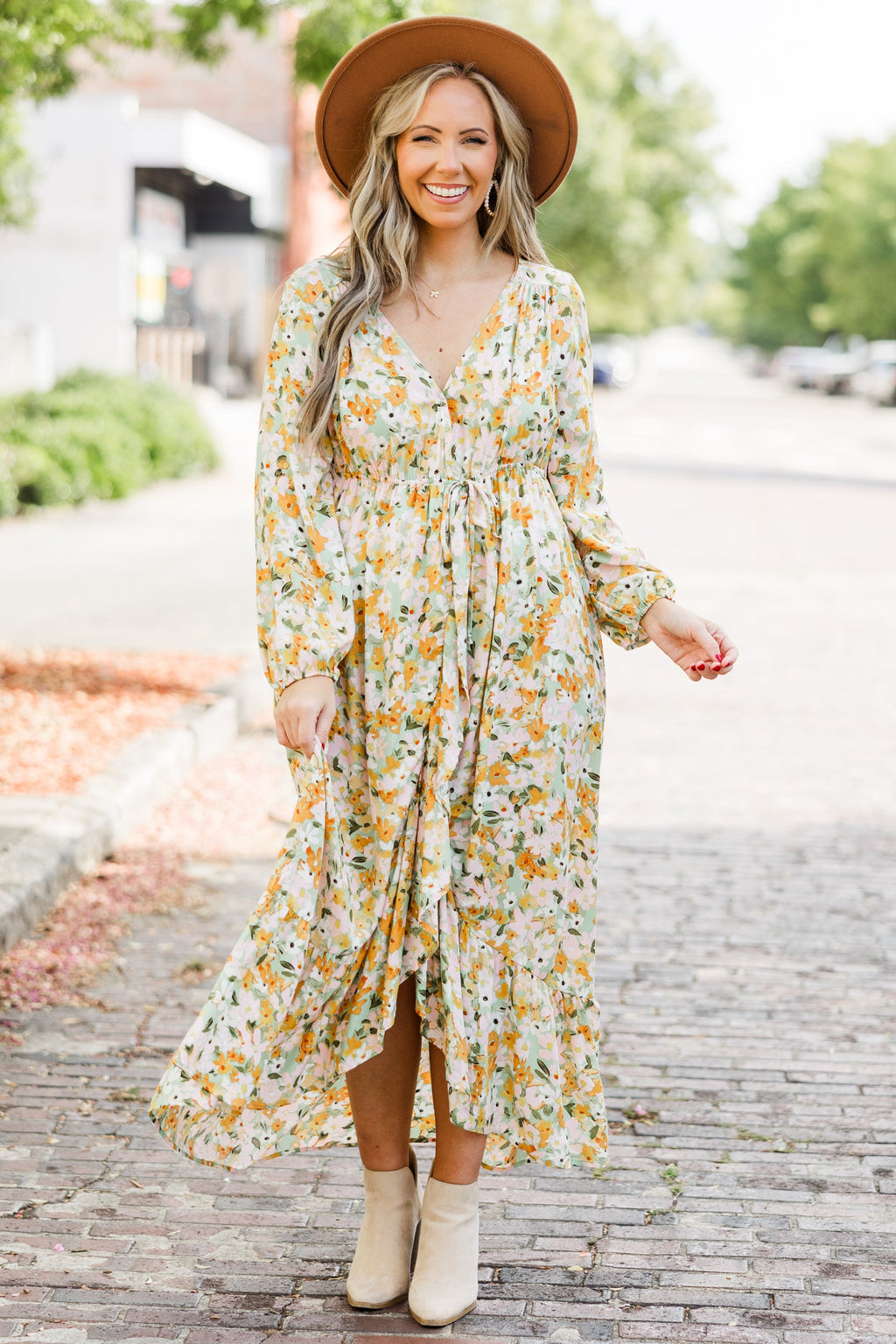 Talking Bout' My Girl Dress, Yellow