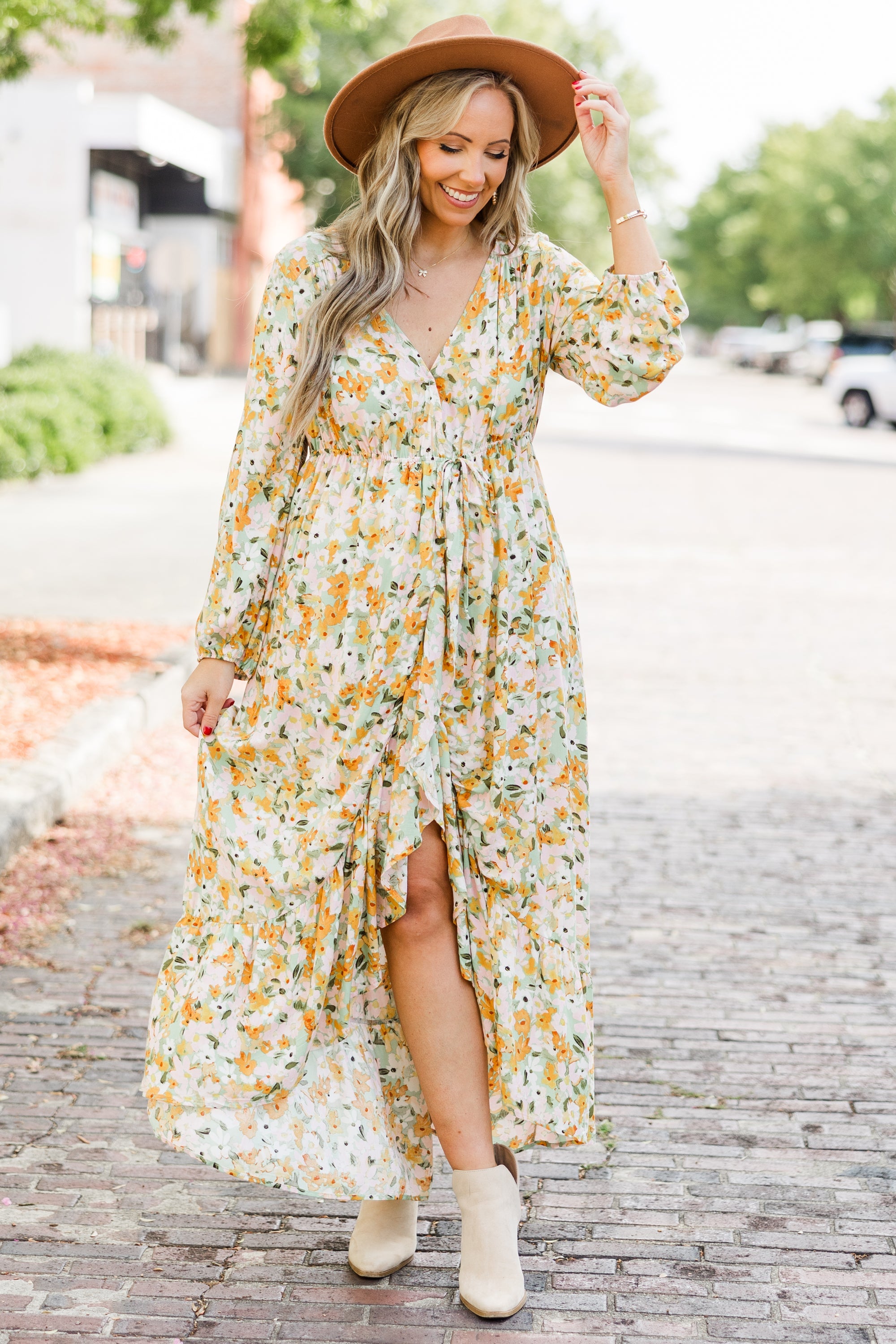 Talking Bout' My Girl Dress, Yellow